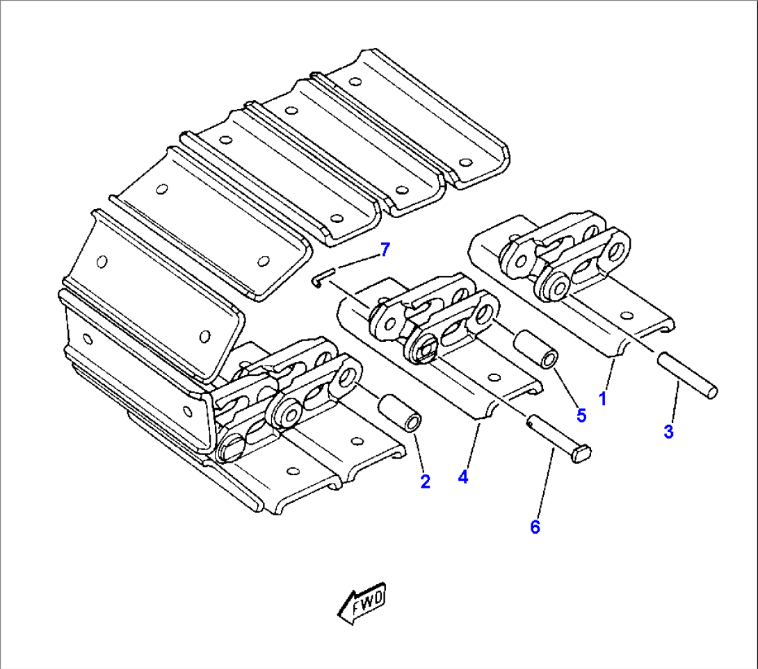 TRACK SHOE WITH HOLES