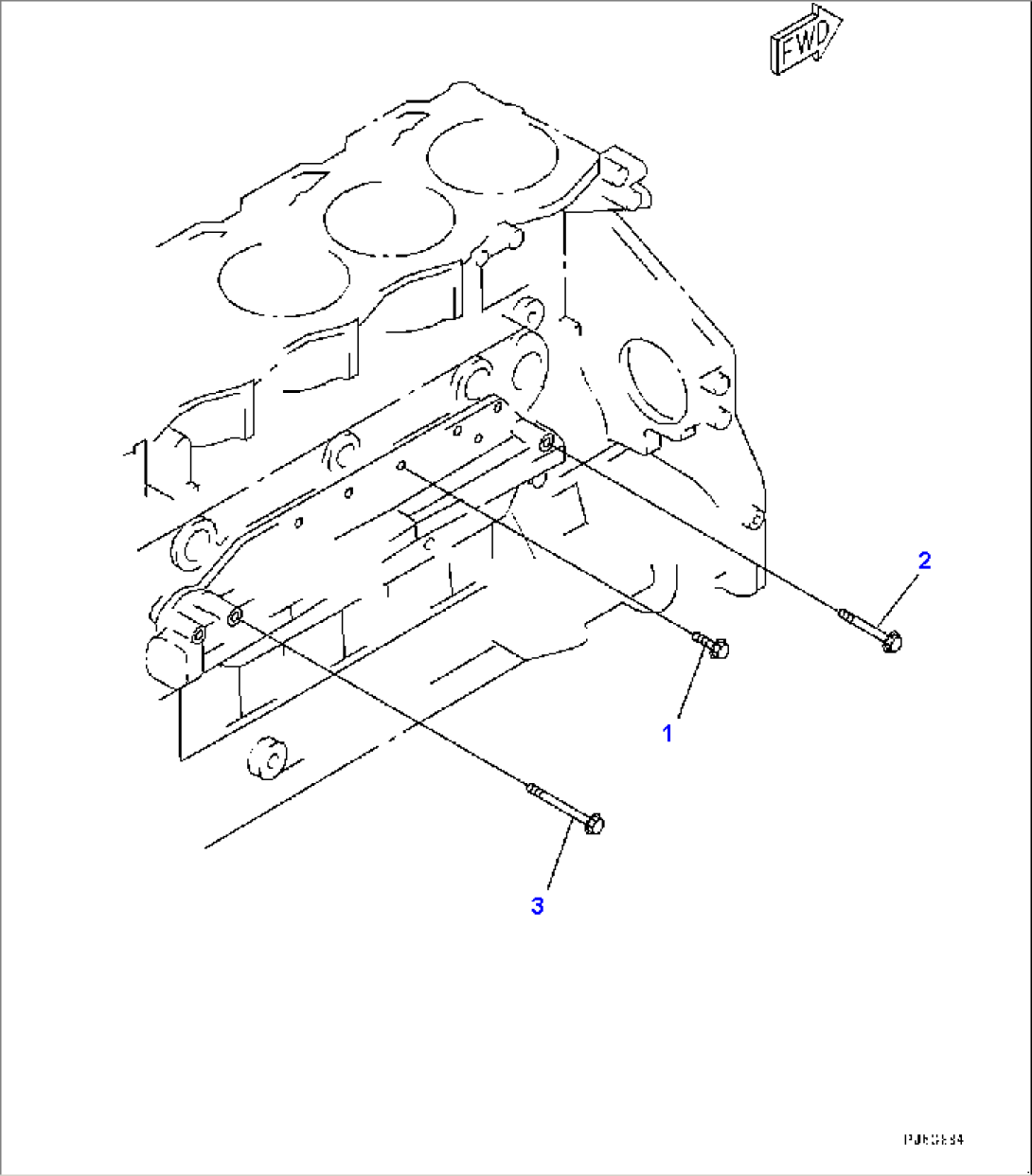 Engine Oil Cooler Related Parts (#324065-)