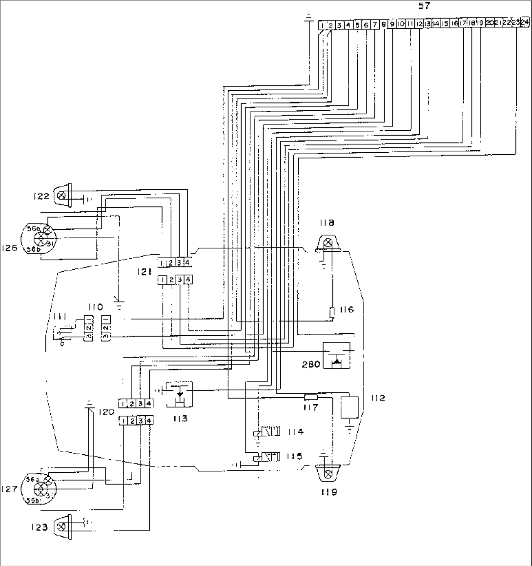 ELECTRICAL CIRCUIT¤ FRONT CHASSIS(#311001-)
