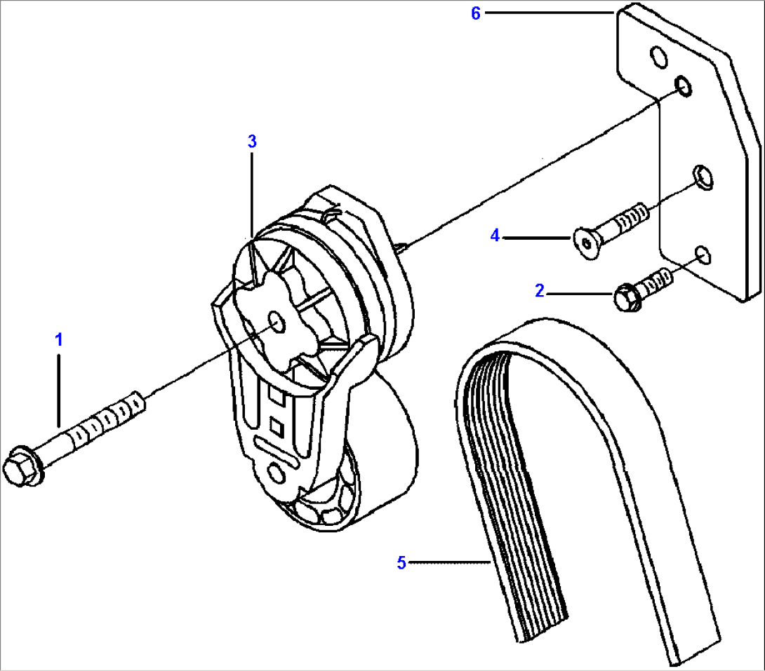 FIG. A6103-A3A4 ALTERNATOR DRIVE