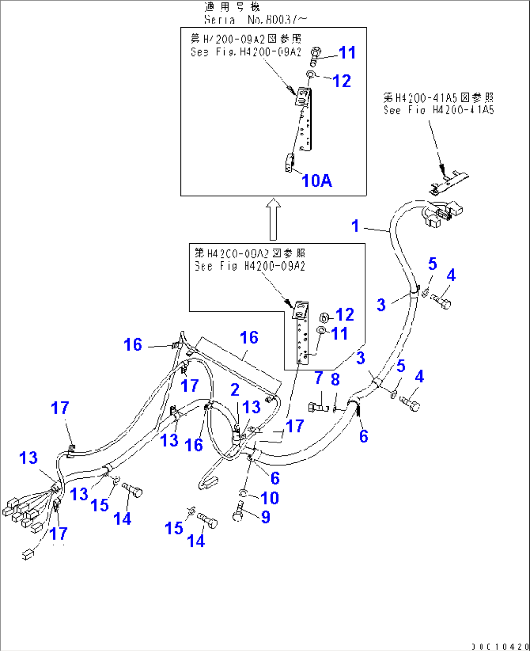 FRONT HARNESS (WIRING HARNESS) (FOR E.P.C. LEVER)