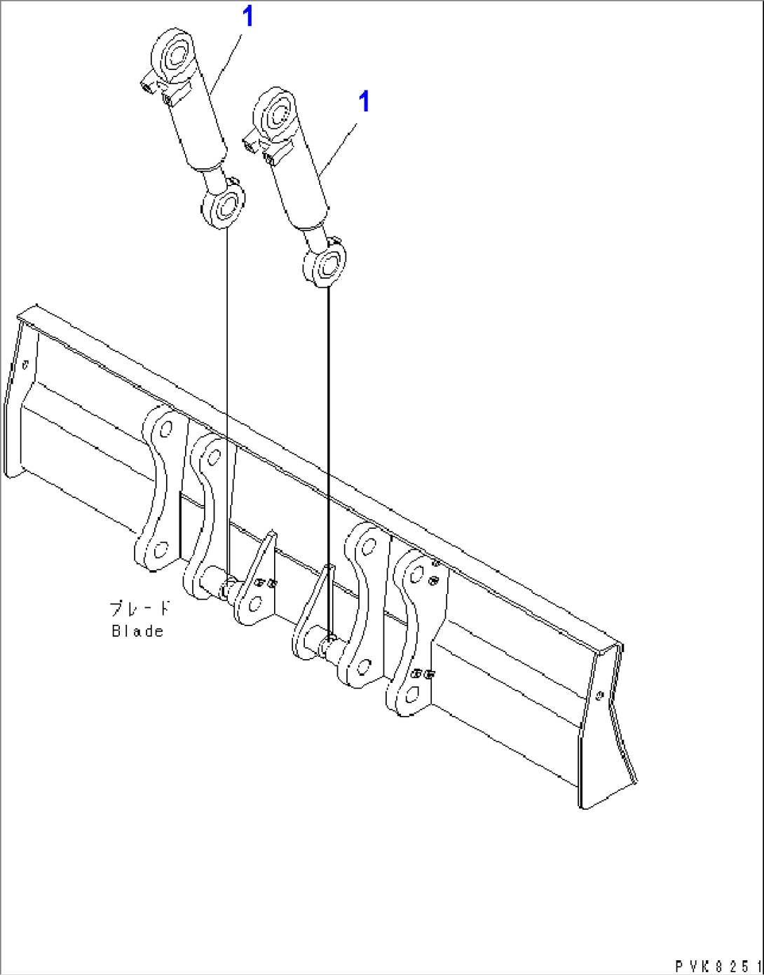 BLADE CYLINDER (FOR REAR PARALLEL LINK DOZER)