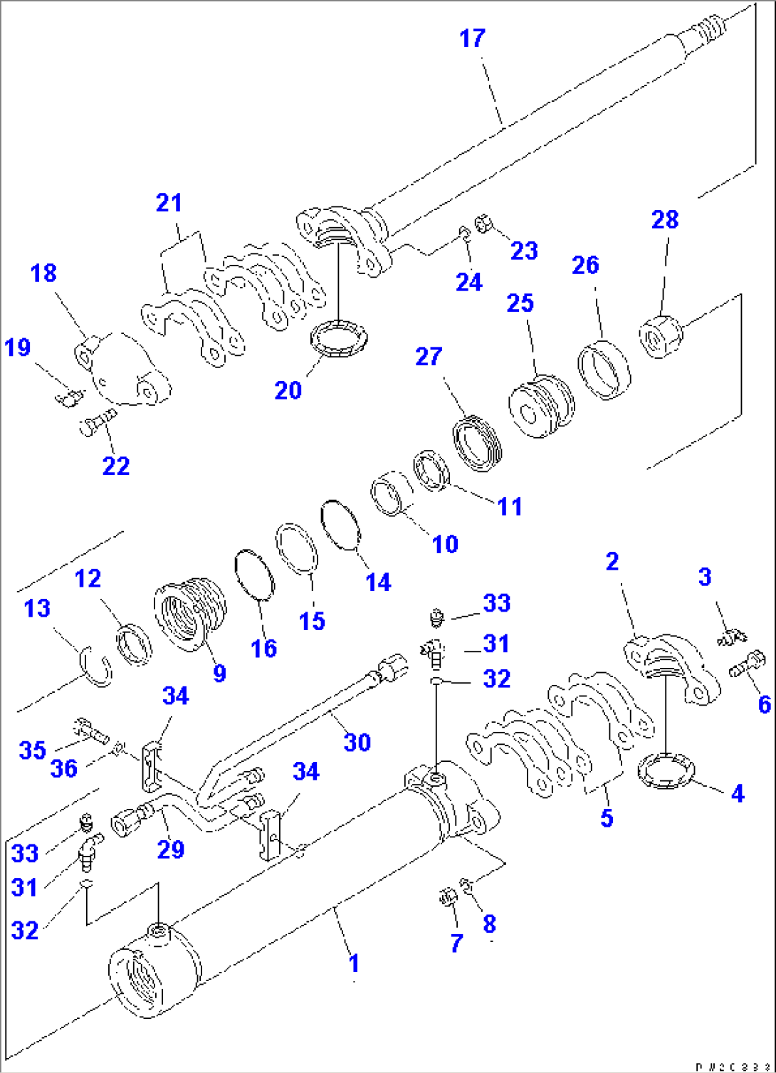 DRAWBAR SHIFT CYLINDER(#2049-)