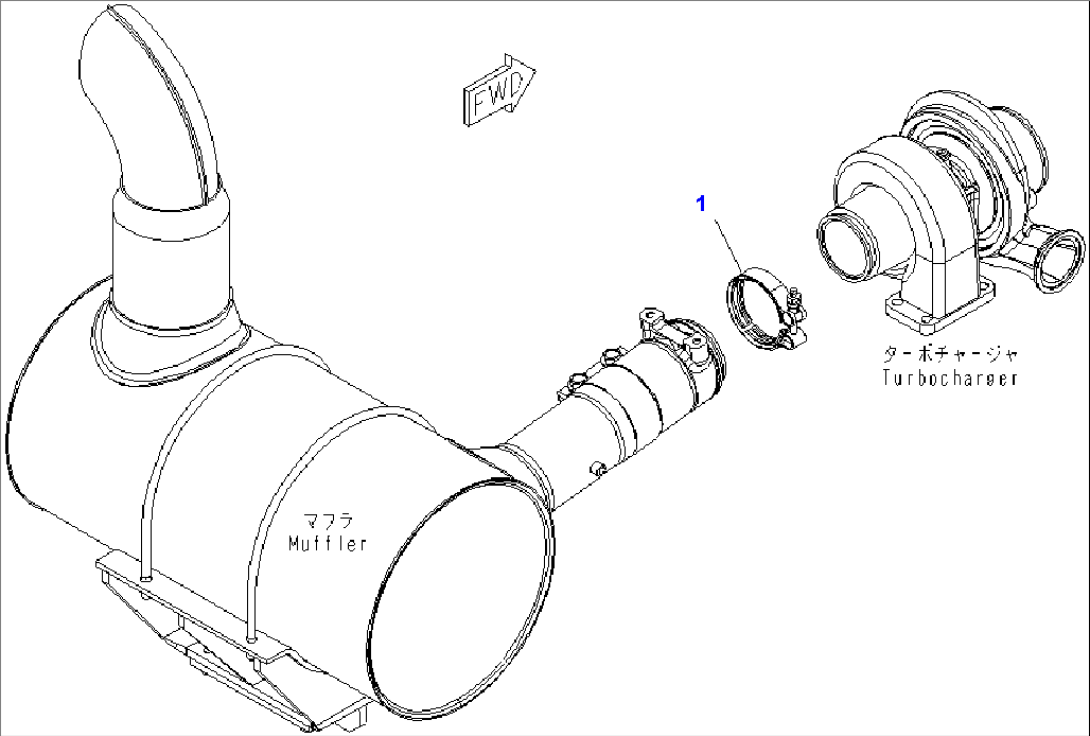 EXHAUST CONNECTOR CLAMP