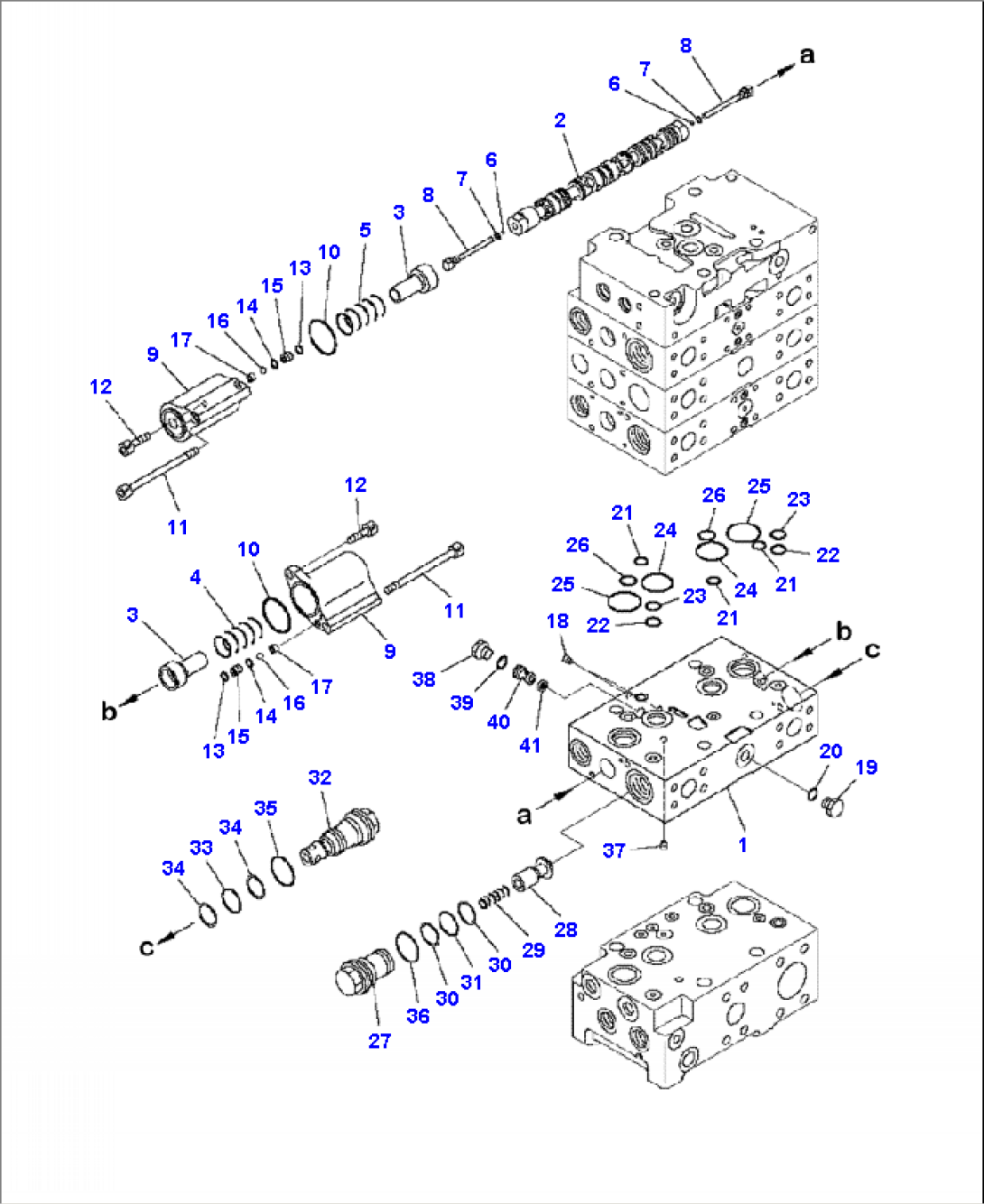 H0120-12A0 CONTROL VALVE 3-SPOOL VALVE (4/10)
