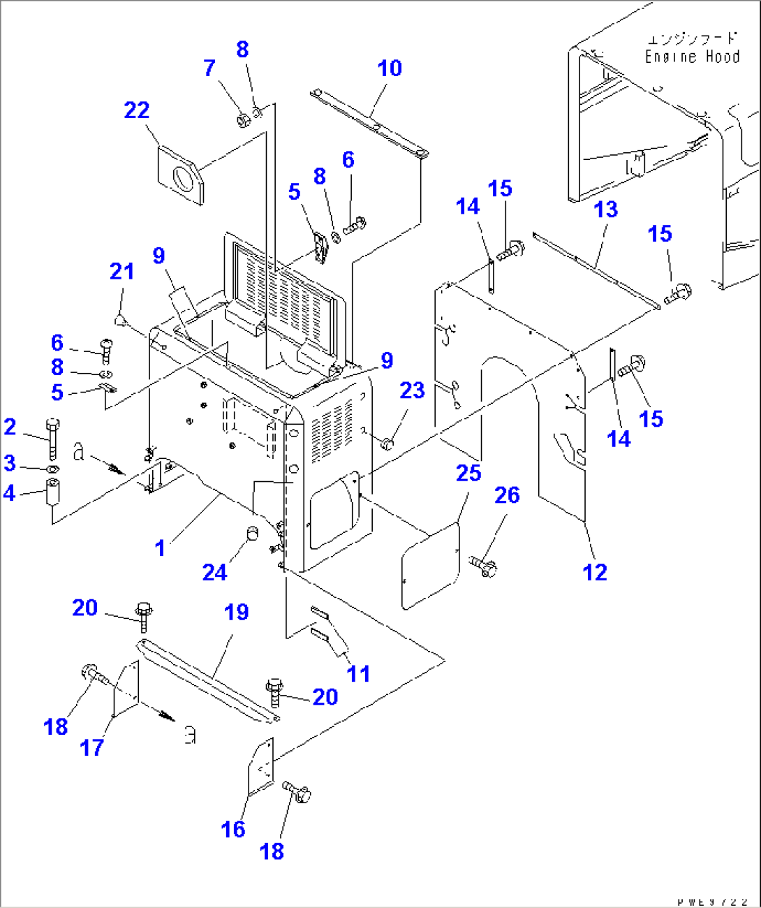 BULKHEAD (COVER AND MOUNTING)(#54001-)