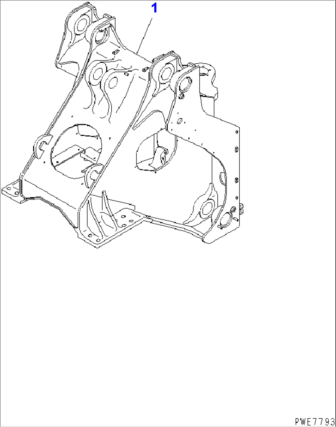 FRONT FRAME (WITH AUTO GREASE)