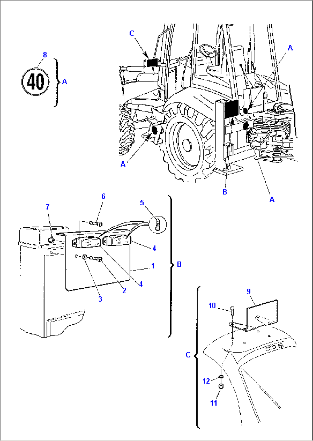 ACCESSORIES FOR GERMANY (40 KM/H VERSION)