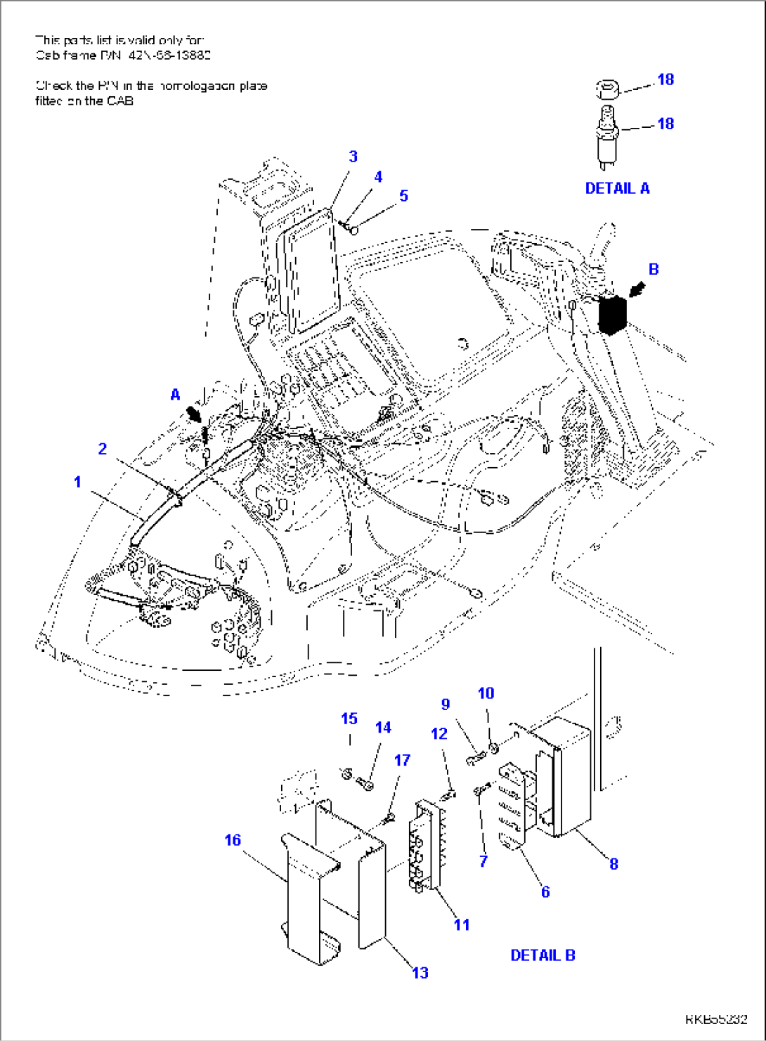 ELECTRICAL SYSTEM (CAB) (WITH BACKHOE SERVOCONTROL) (3/5)