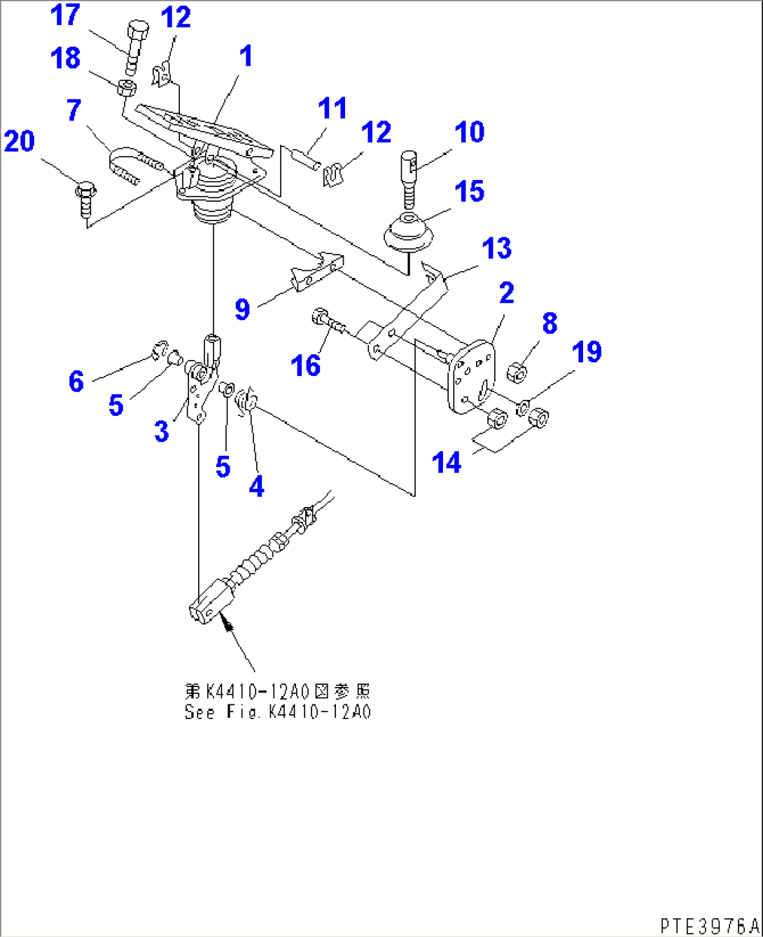 ENGINE CONTROLLER (CONTROL PEDAL) (FOR S6D102E ENGINE)