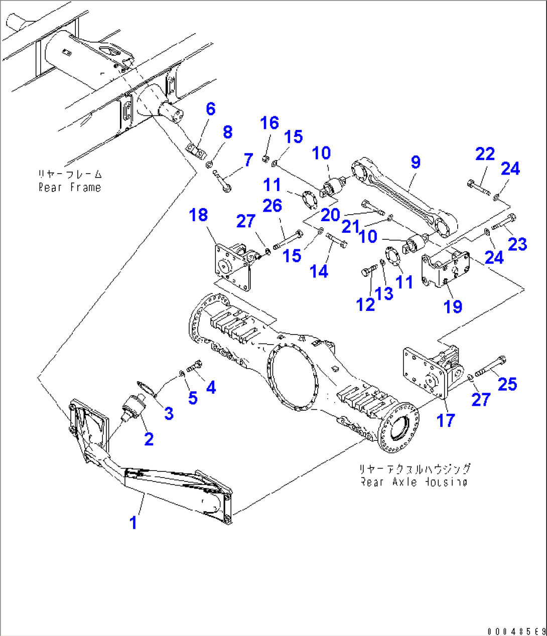 REAR AXLE SUPPORT(#7001-)