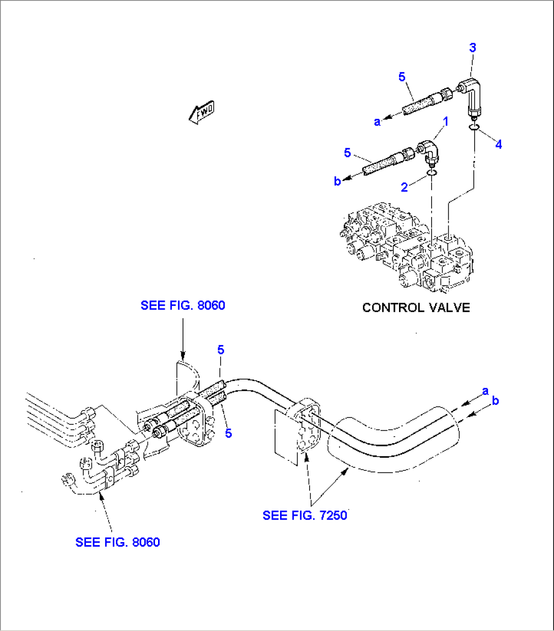 HYDRAULIC PIPING (ARM CYLINDER LINE)