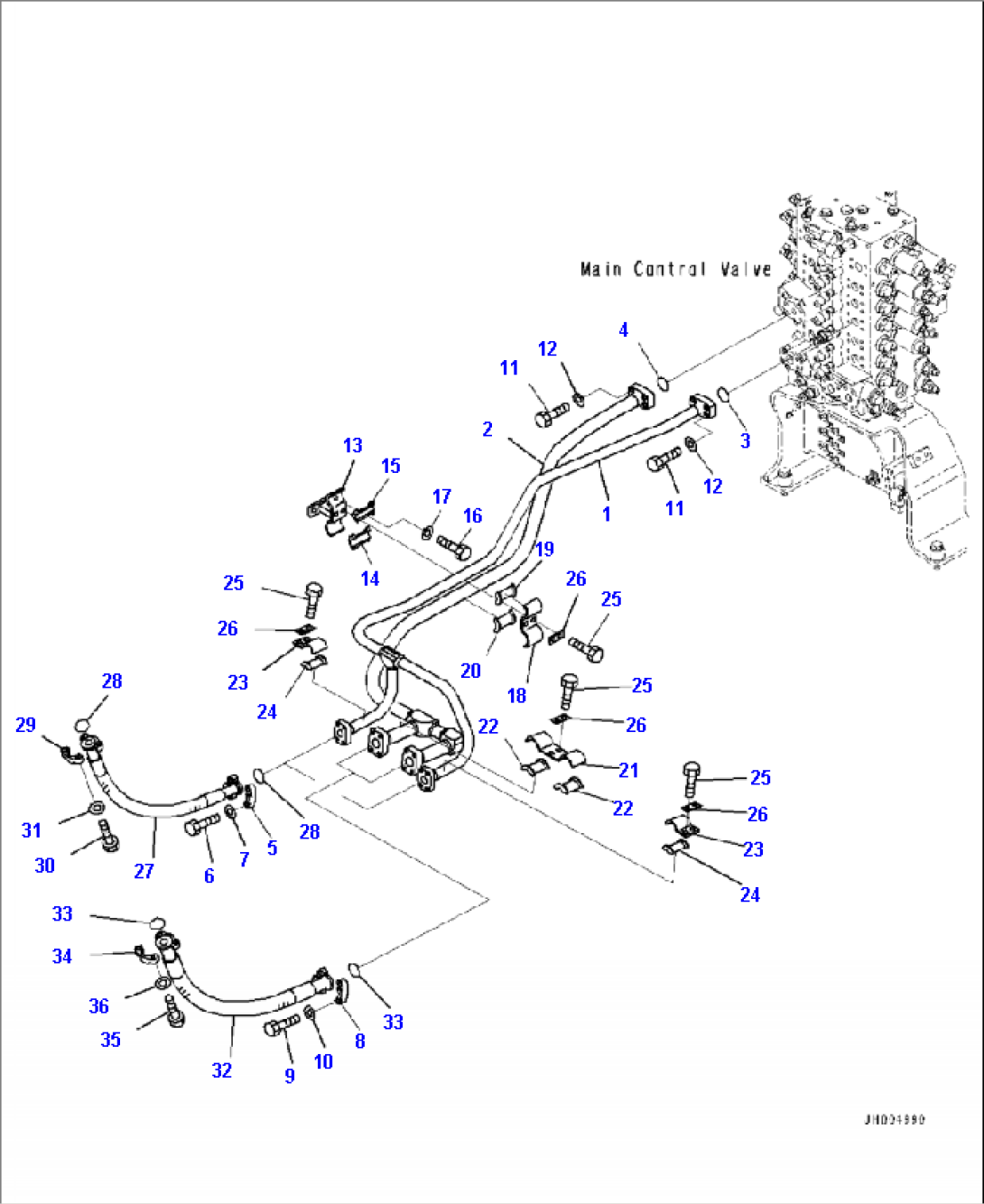 H1210-001001 BOOM PIPING