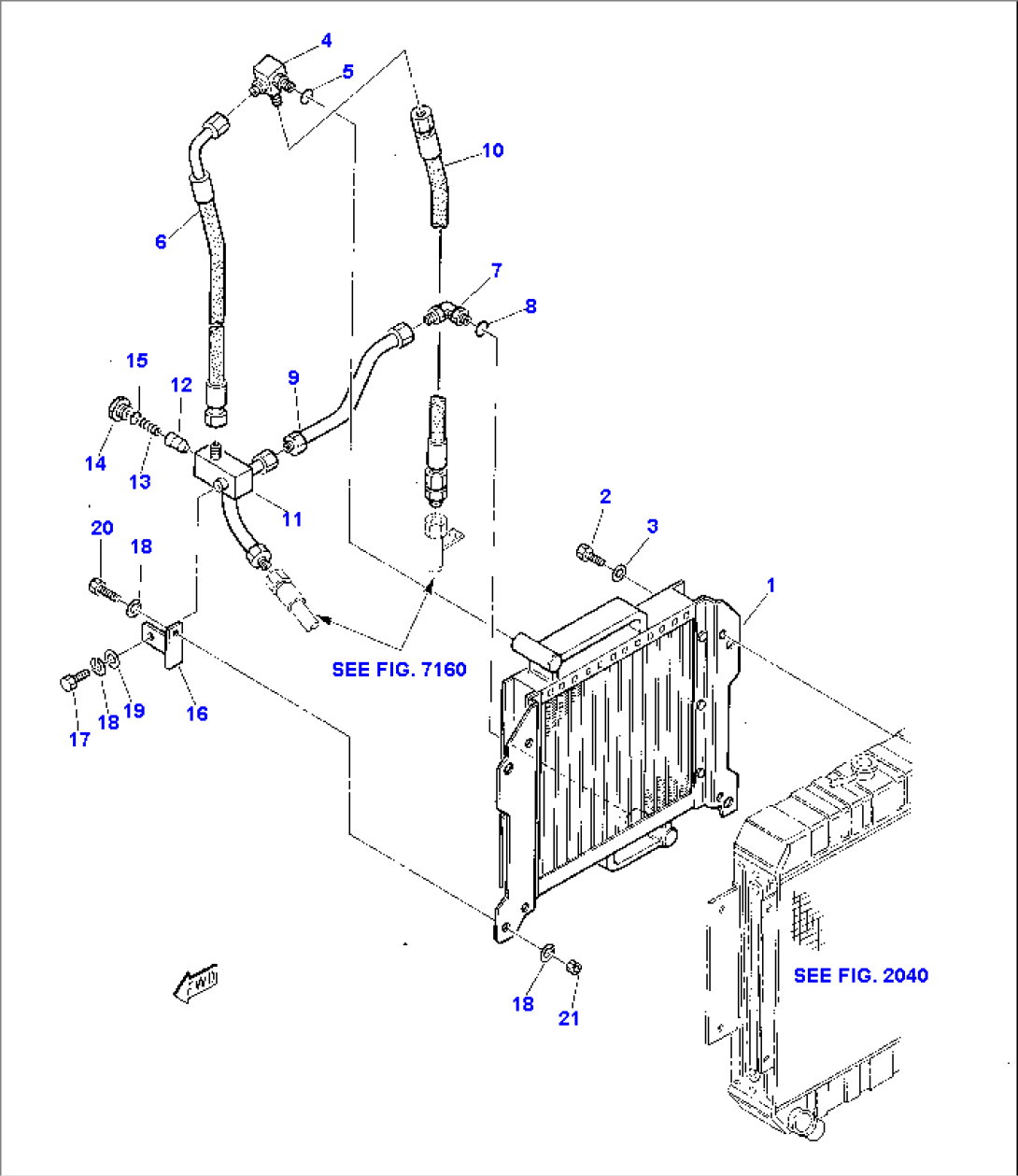 HYDRAULIC PIPING (EXCHANGER)