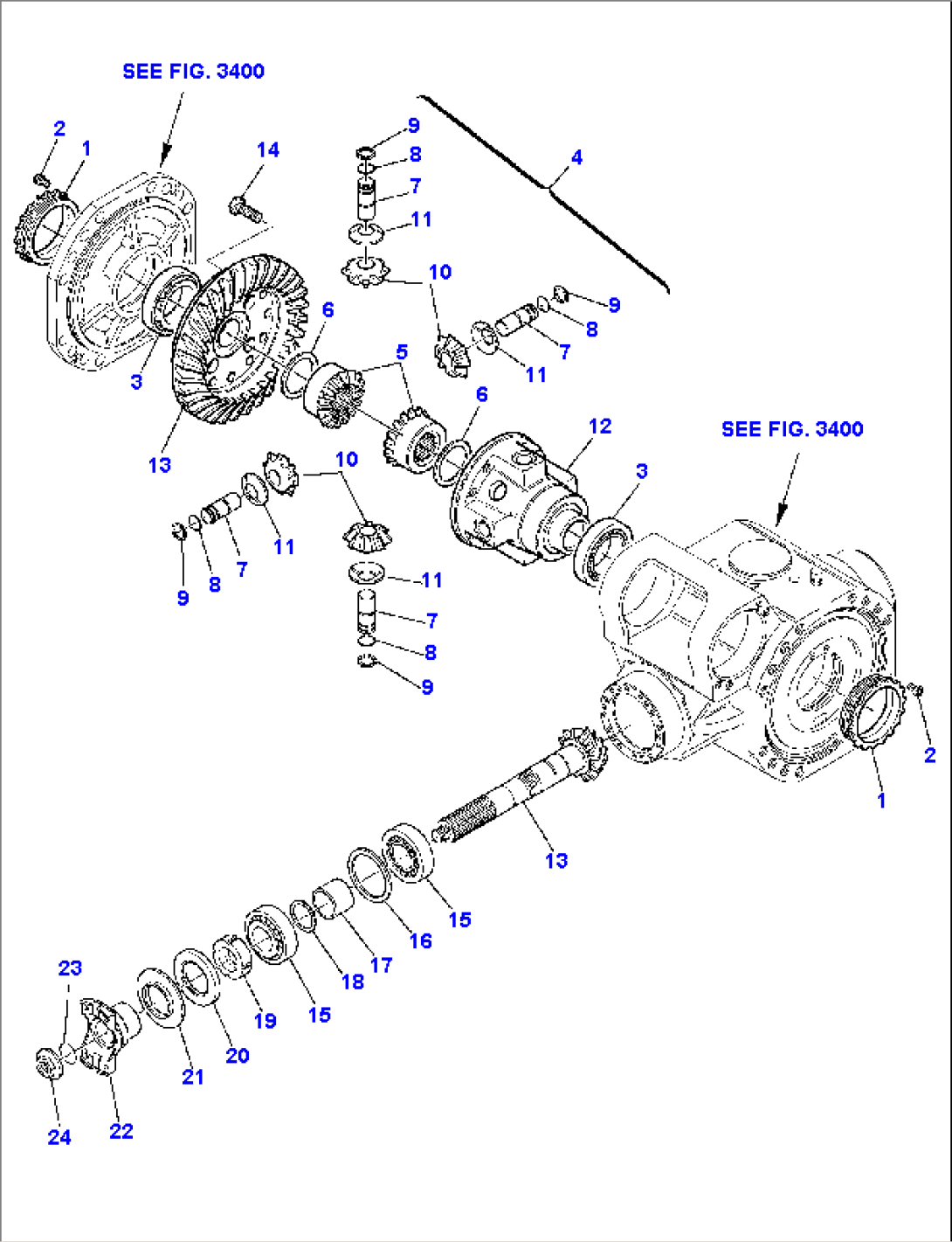 FRONT AXLE (2/6) (4WS)