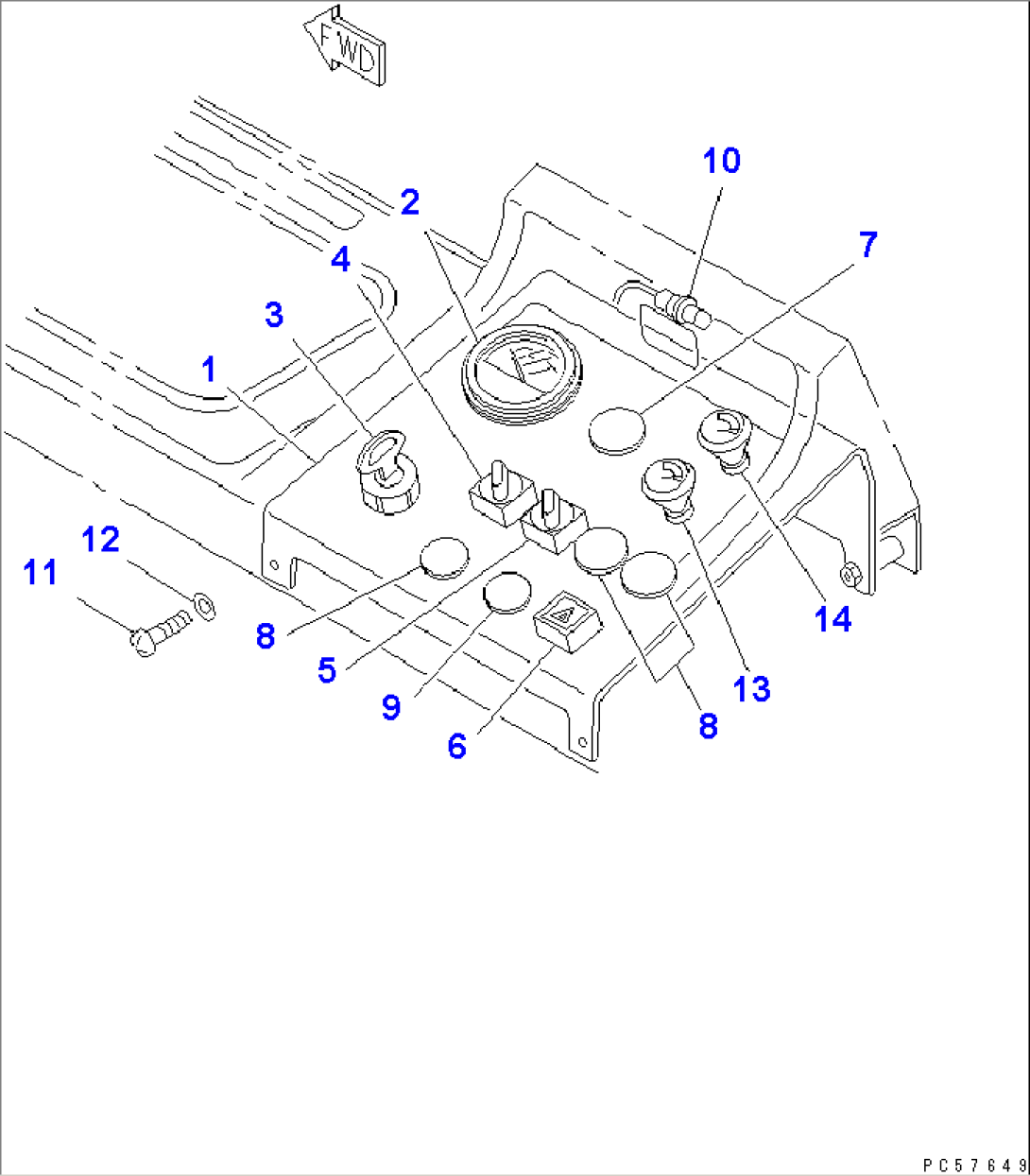 INSTRUMENT PANEL (WITH WIPER)