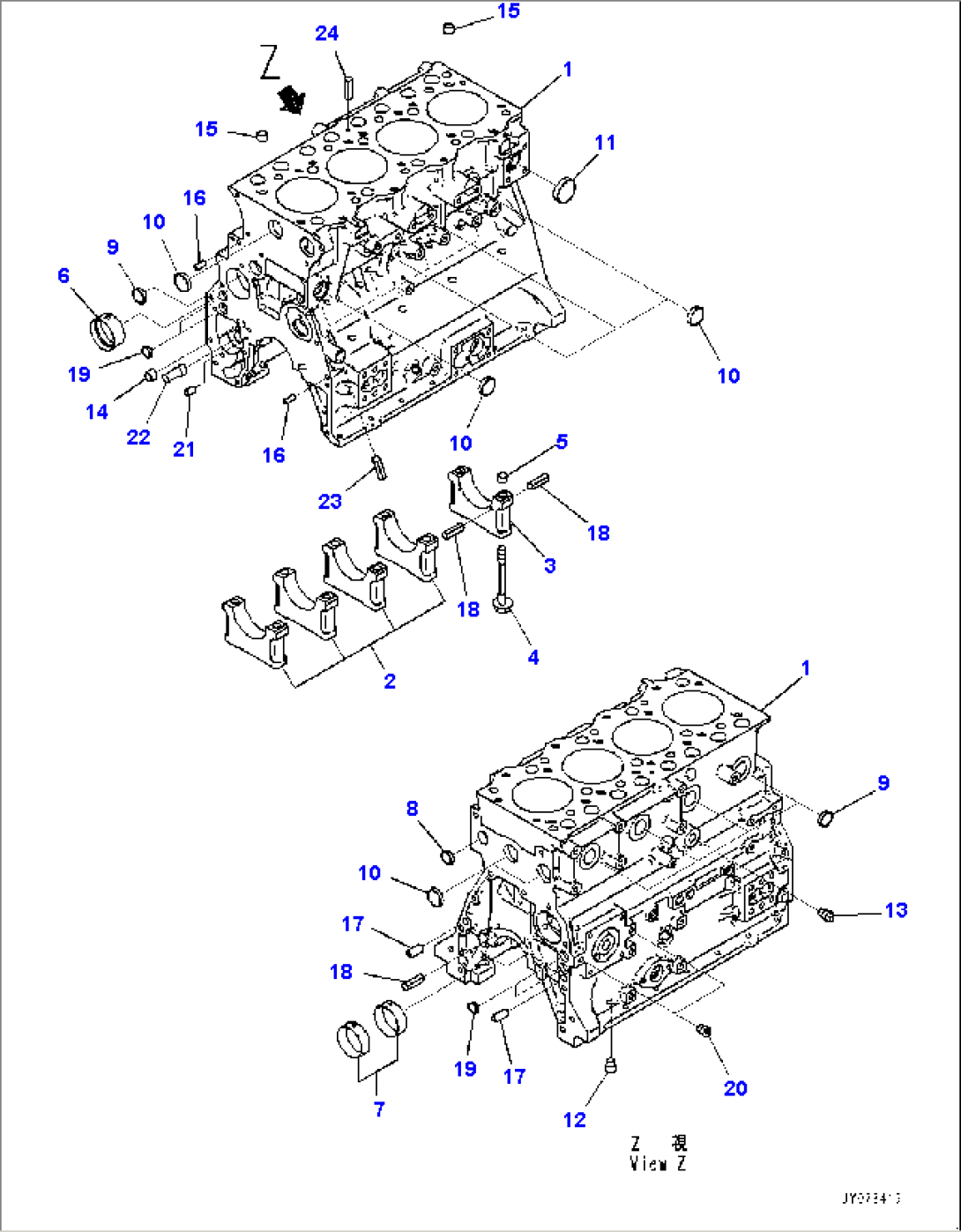 Cylinder Block, Block (#800001-)