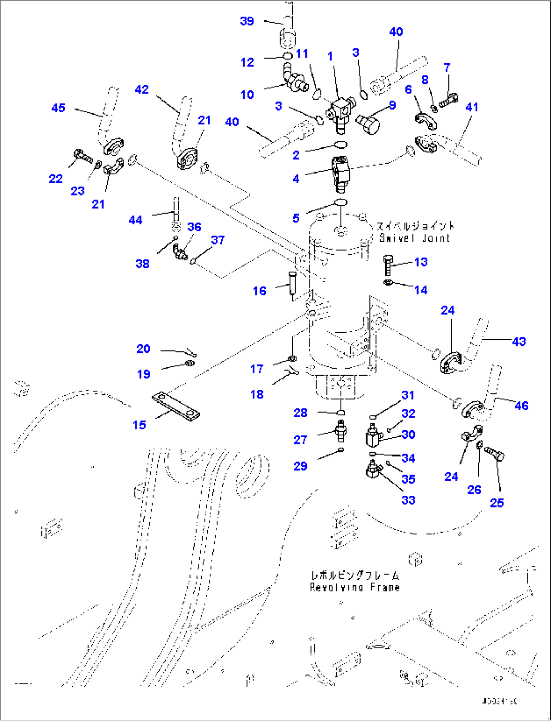 Swivel Joint, Connecting Parts (#65001-)