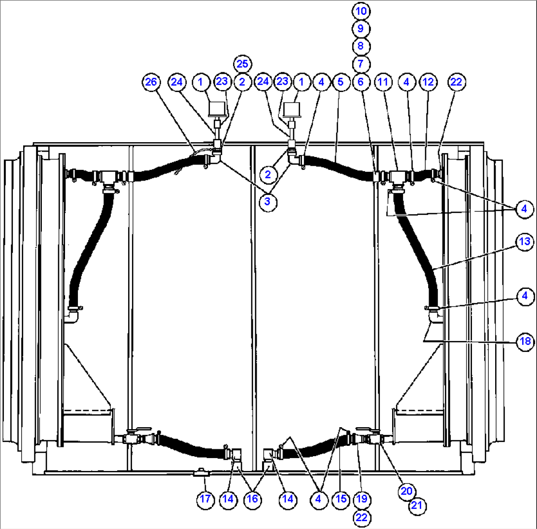 DRIVE WHEEL PIPING