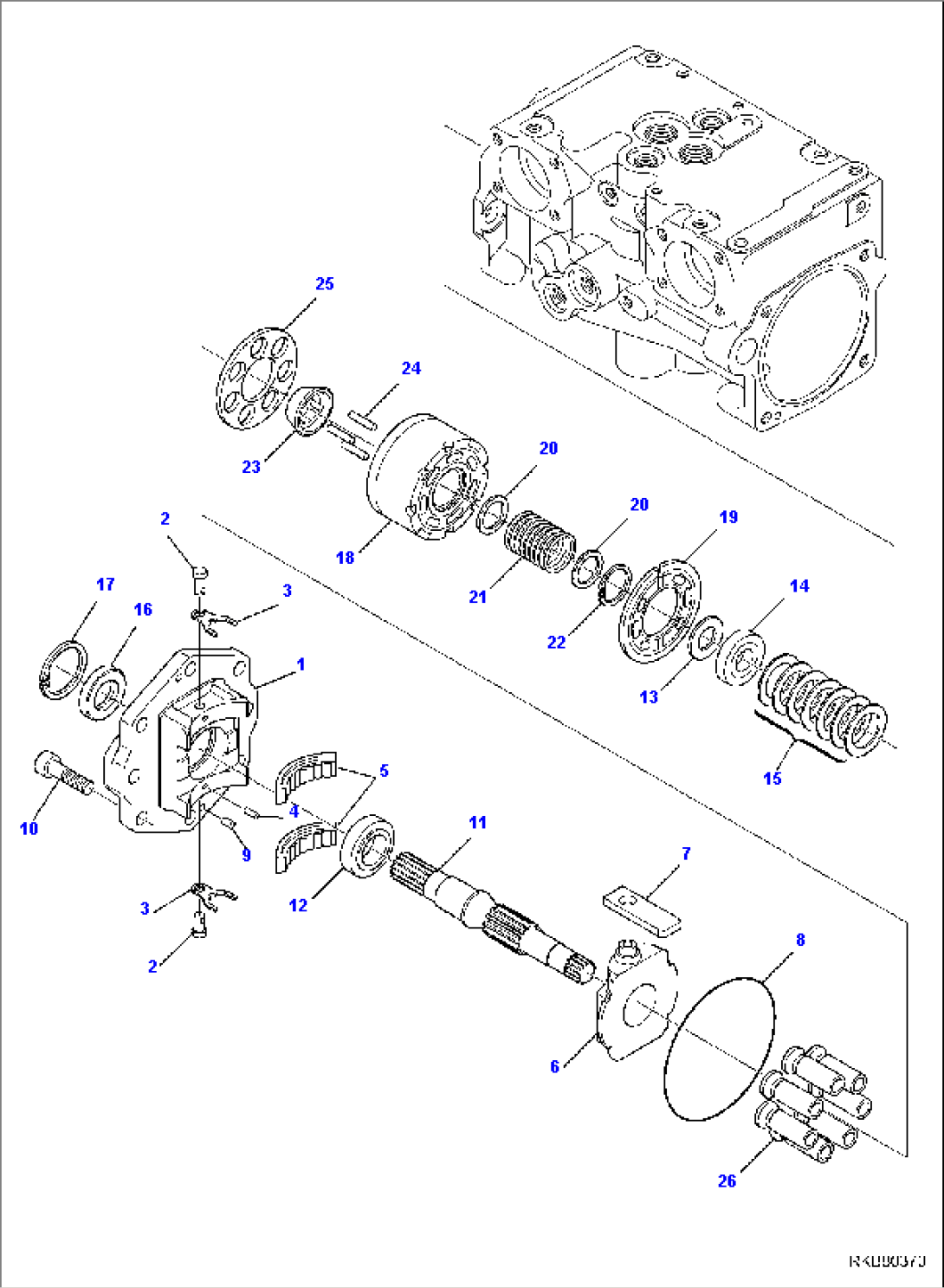 HYDRAULIC PUMP (HIGH-FLOW) (2/13)