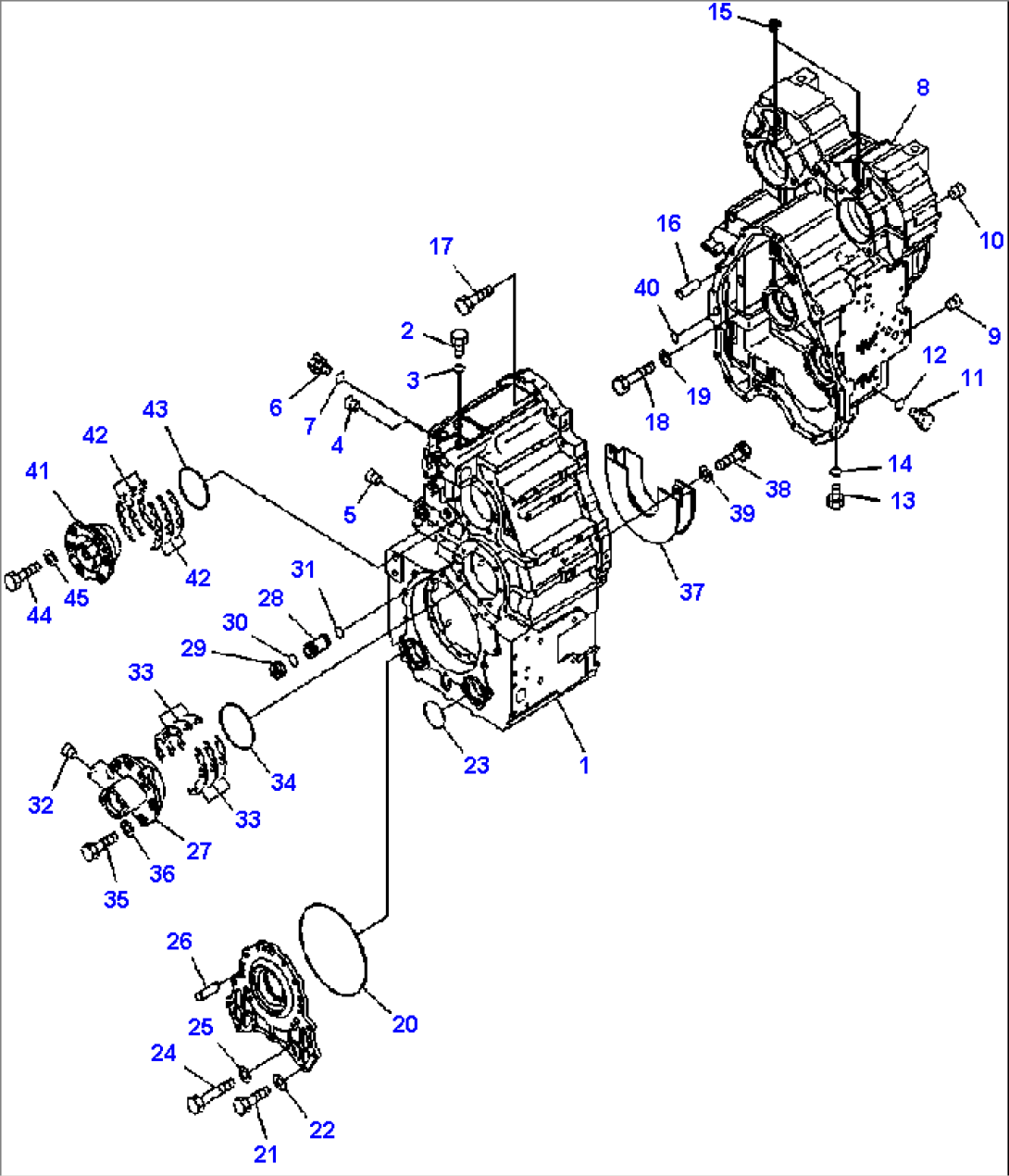 F4350-51A0 TRANSMISSION CASE