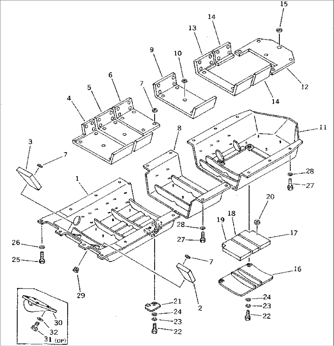 ENGINE BOTTOM GUARD (SLAG HANDLING FOR USA)(#15890-)