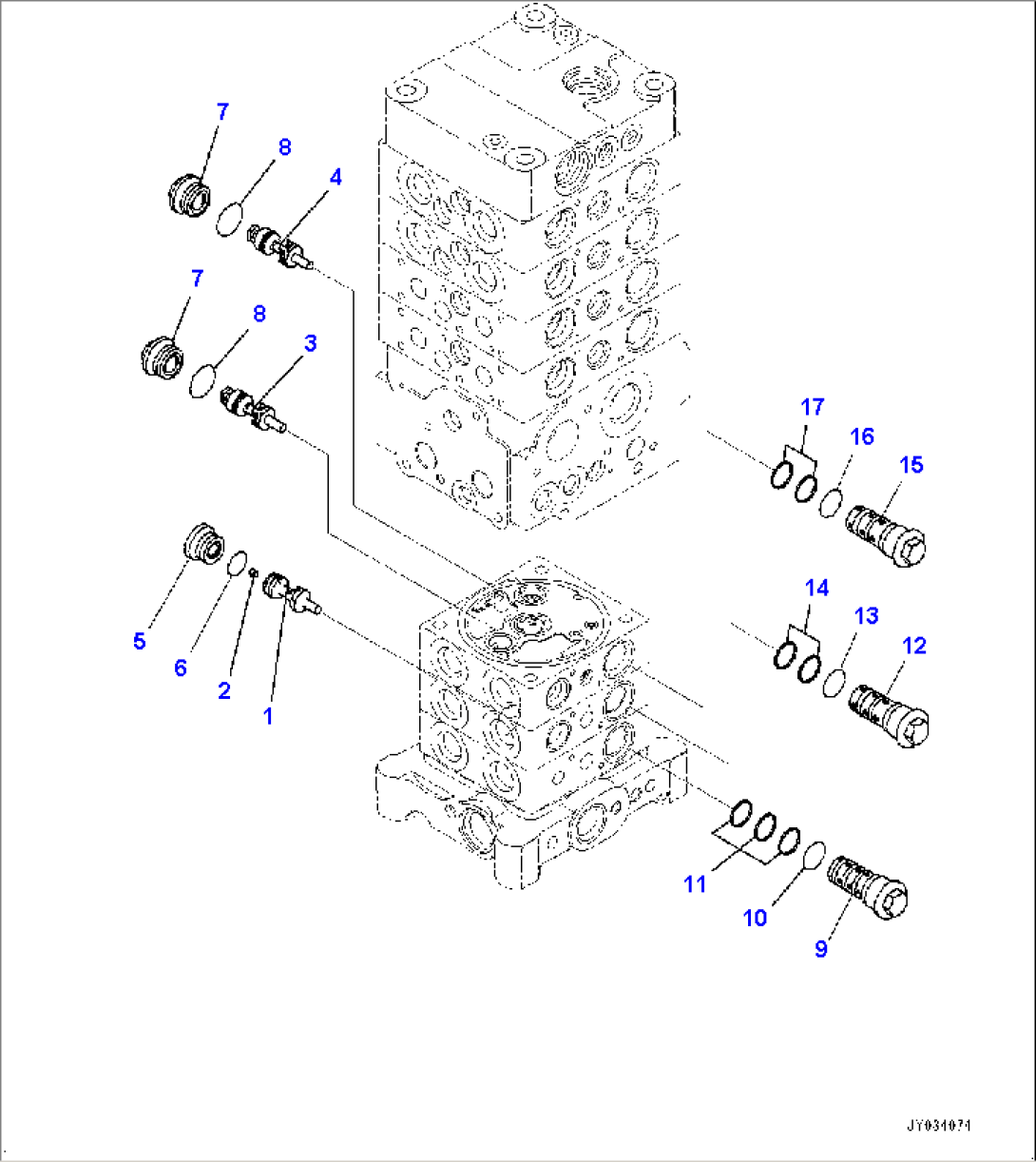 Control Valve, Inner Parts (12/30) (#35001-)