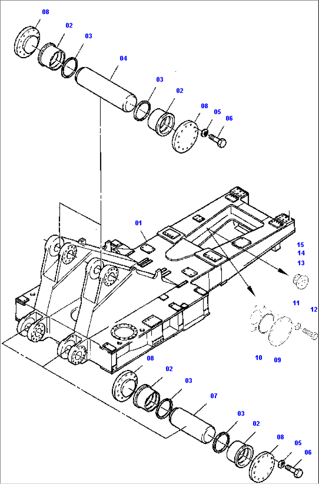 Superstructure Platform and Boom Pin