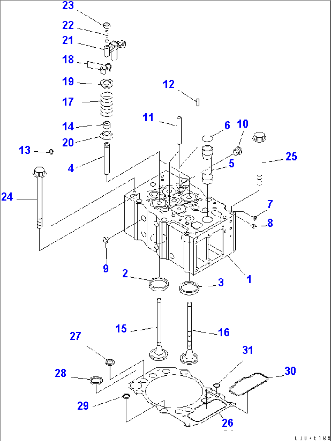 CYLINDER HEAD(#313912-)