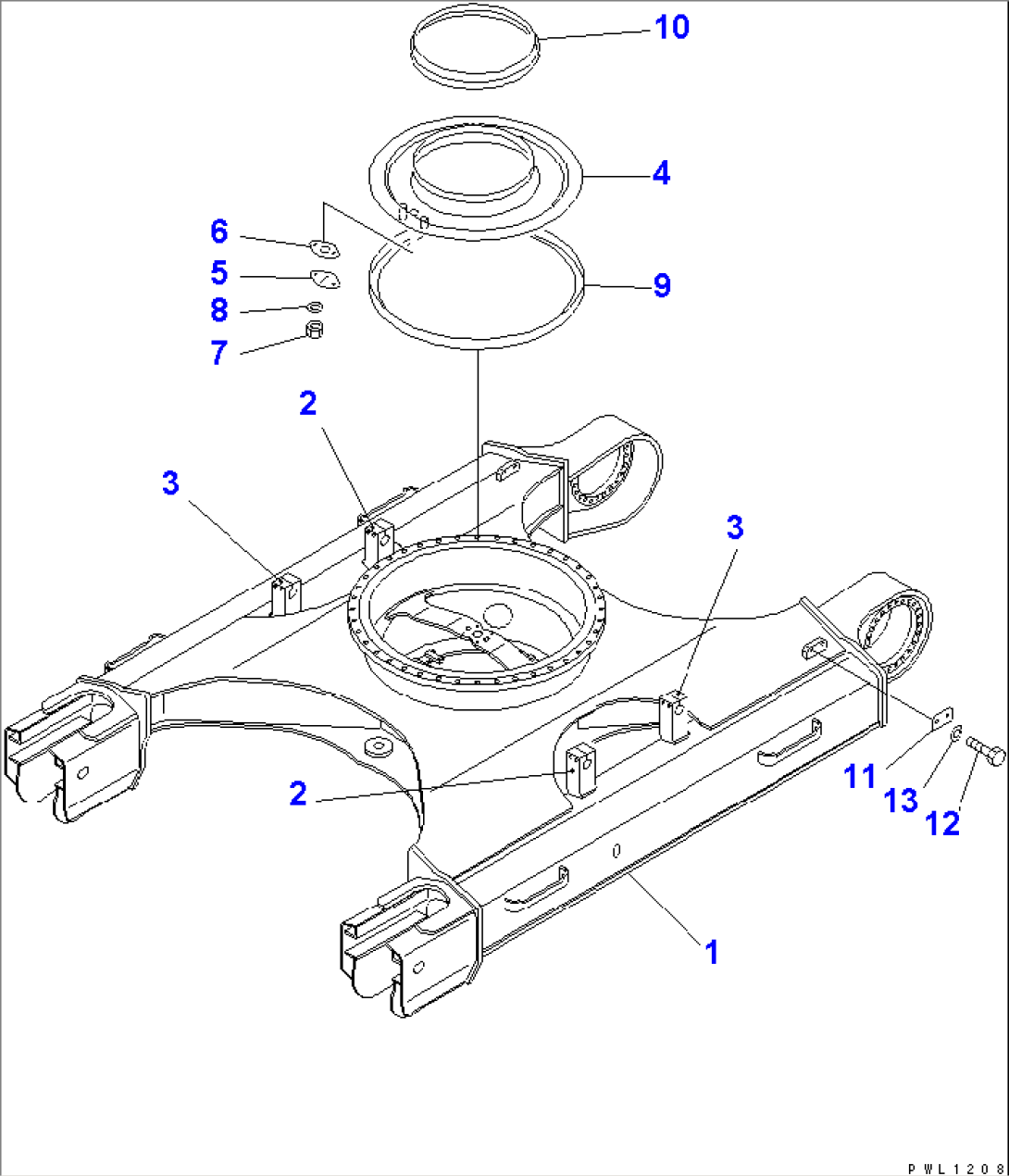 TRACK FRAME (FOR UNDER COVER)(#33466-)