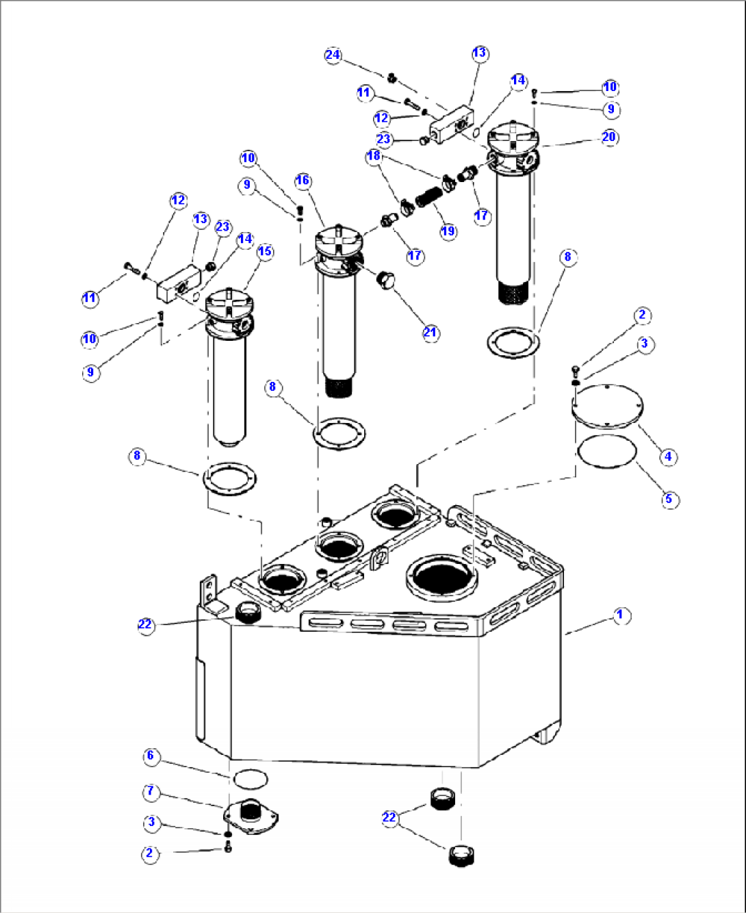 H0110-01A0 HYDRAULIC TANK