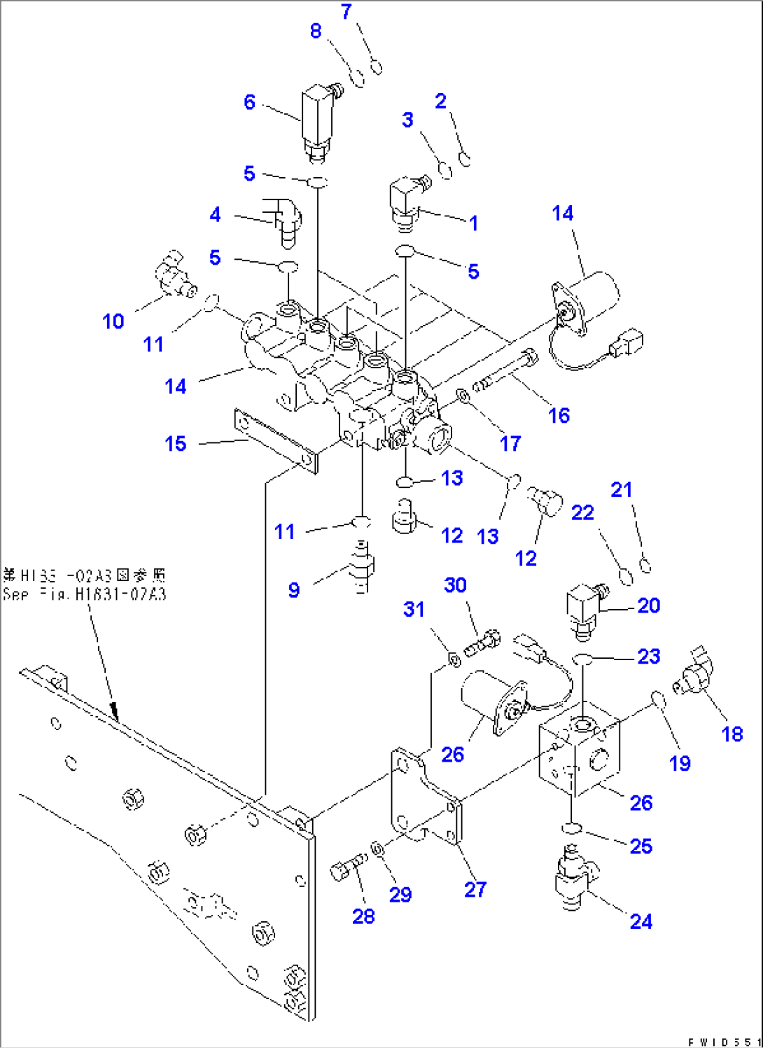 SOLENOID VALVE (VALVE)(#K32001-)