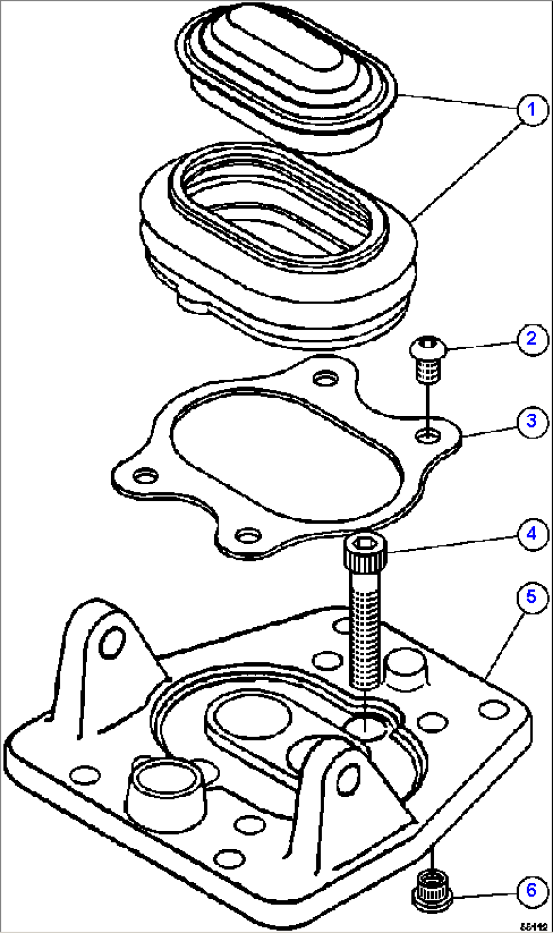 BRAKE VALVE SUB-ASSEMBLY 1/2 BF2463