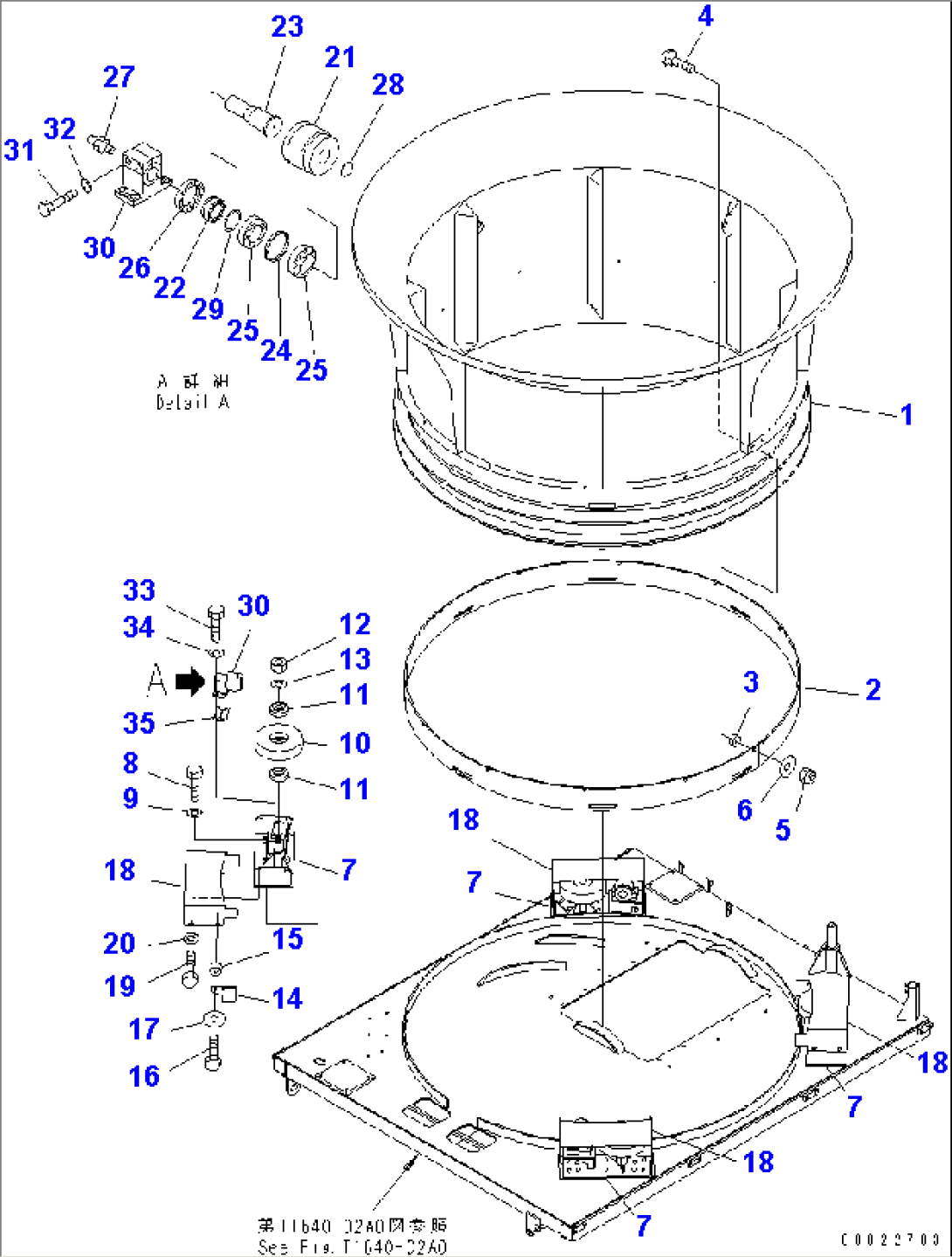 HAMMER MILL AND TUB (TUB AND ROLLER)(#1101-1309)
