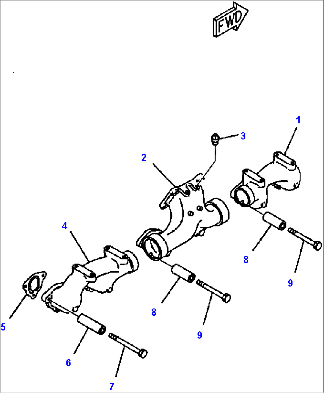 FIG. A1510-A3A8 EXHAUST MANIFOLD