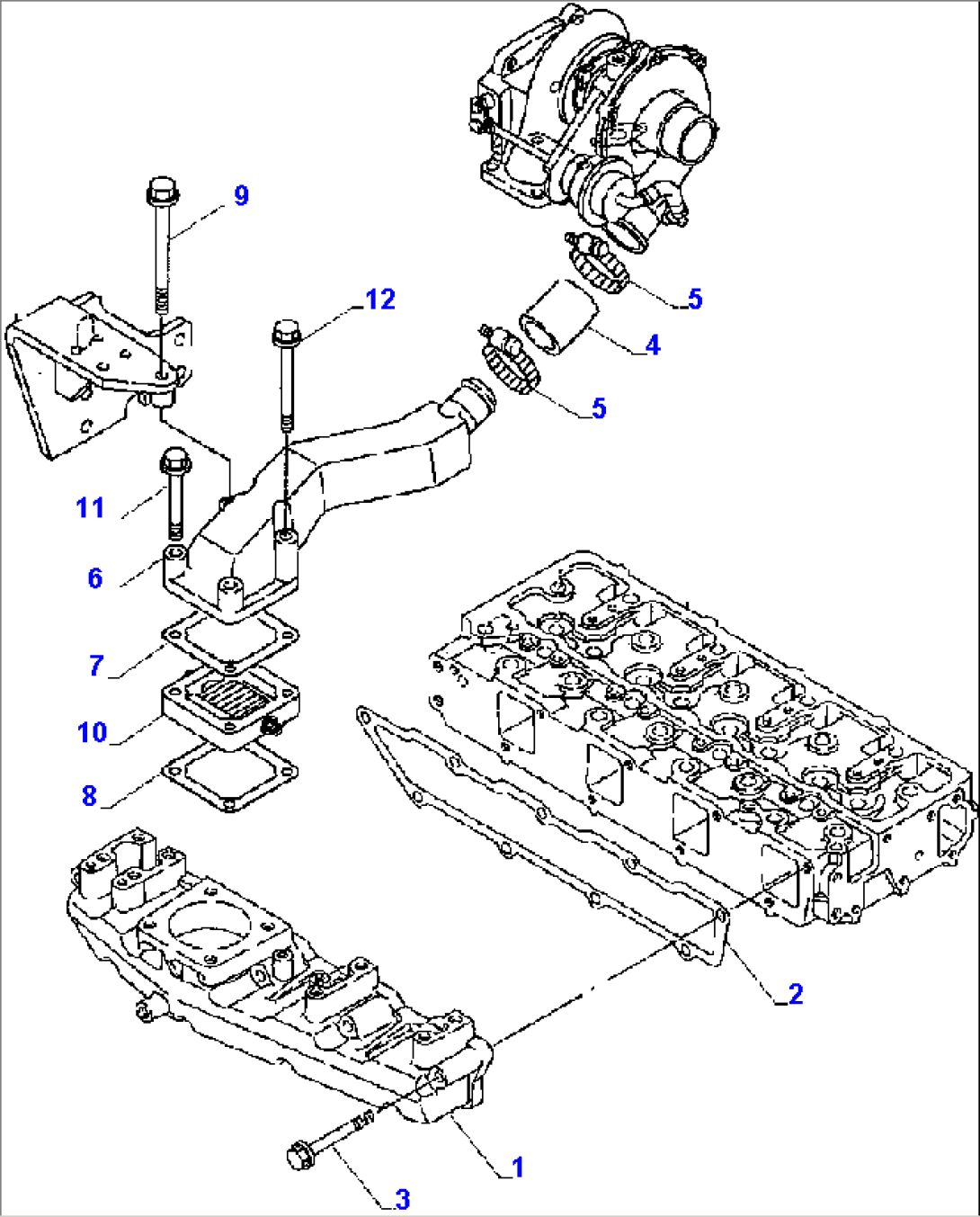 FIG. A0116-01A0 INTAKE MANIFOLD - TURBO ENGINE