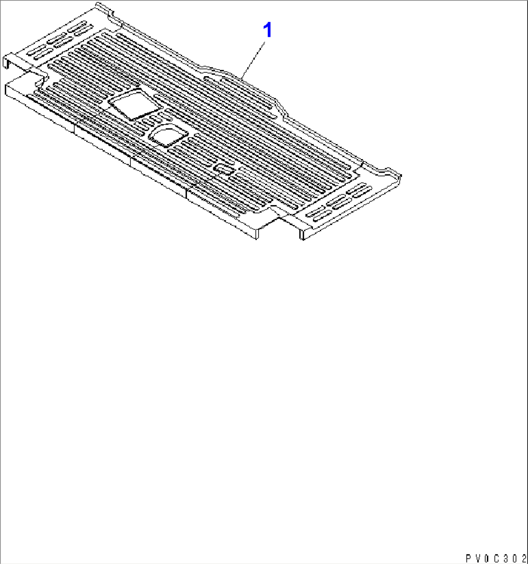 FLOOR MAT (WITHOUT CAB)