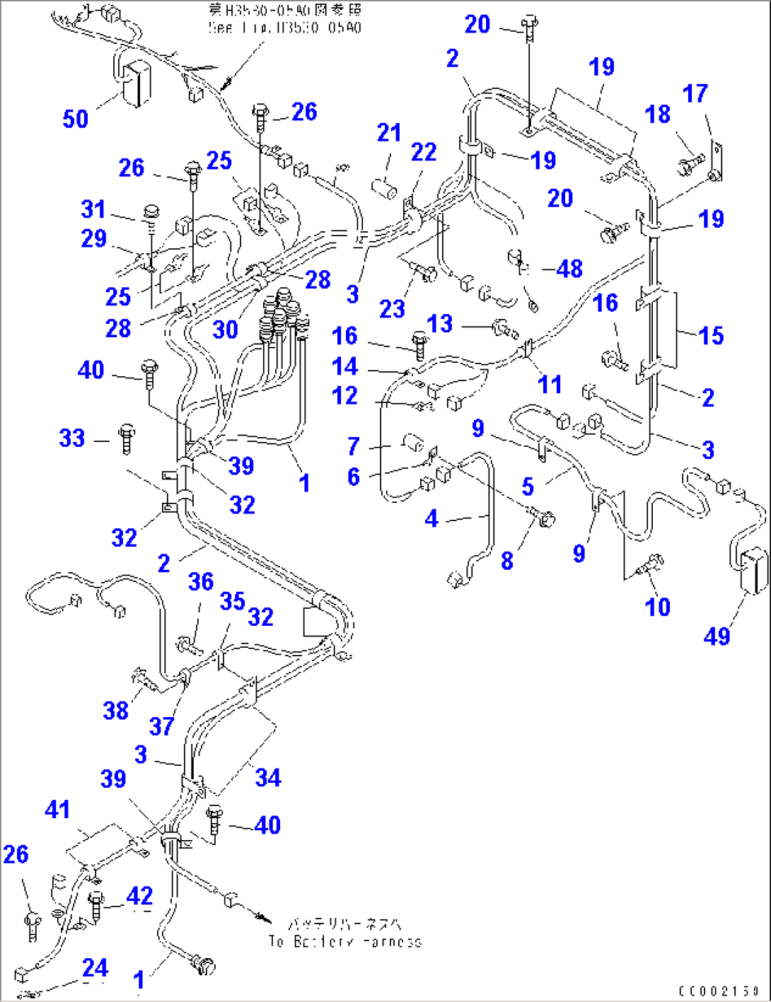 FRONT FRAME ELECTRICAL (HARNESS¤ L.H. SIDE)(#1016-)