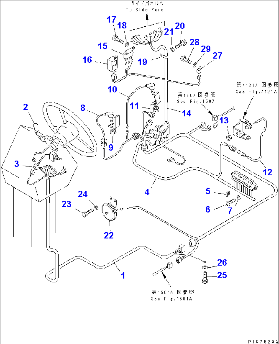 ELECTRICAL SYSTEM (FLOOR LINE)(#5701-)