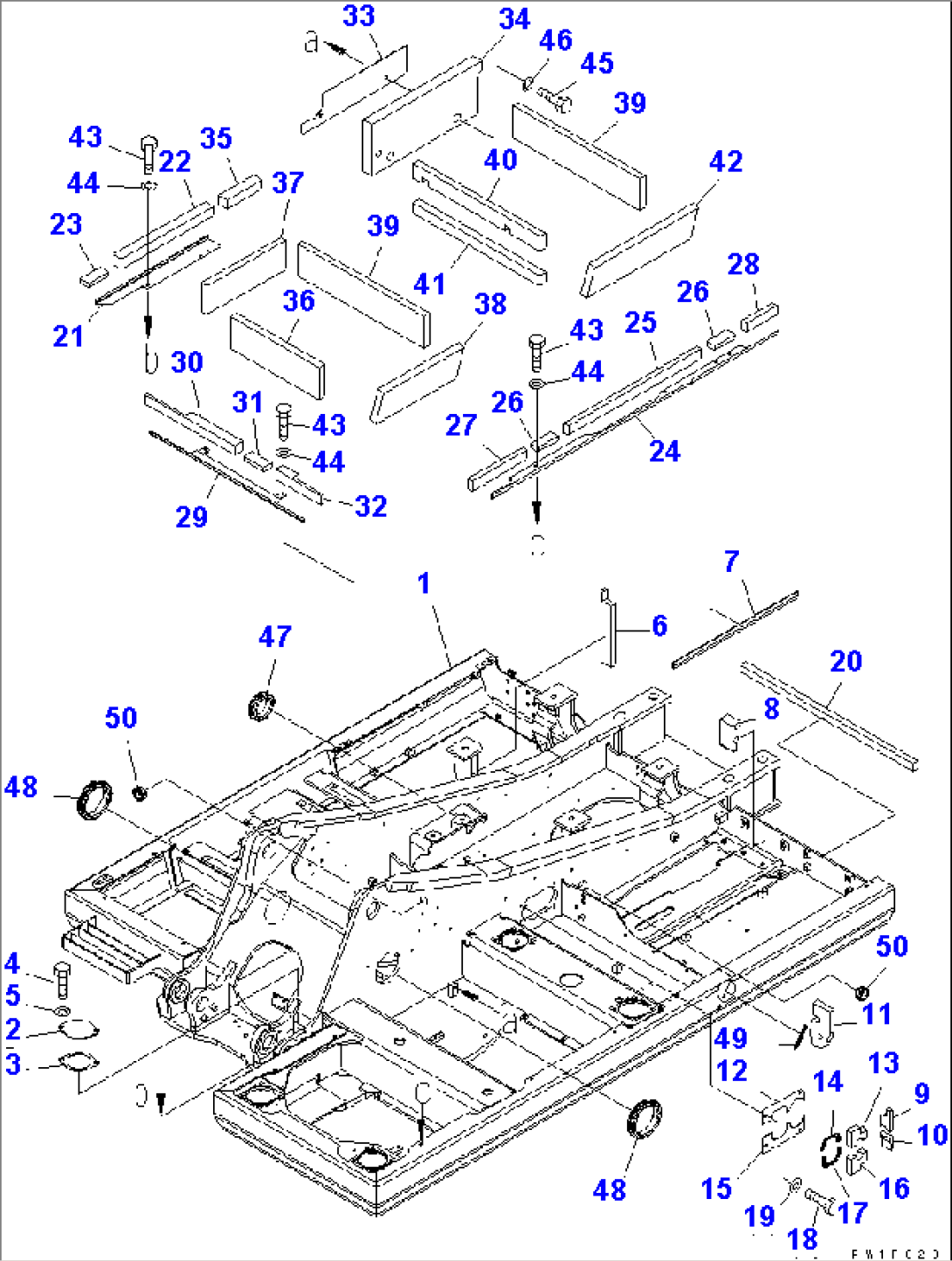 REVOLVING FRAME (WITH CORROSION RESISTOR)(#10001-11000)