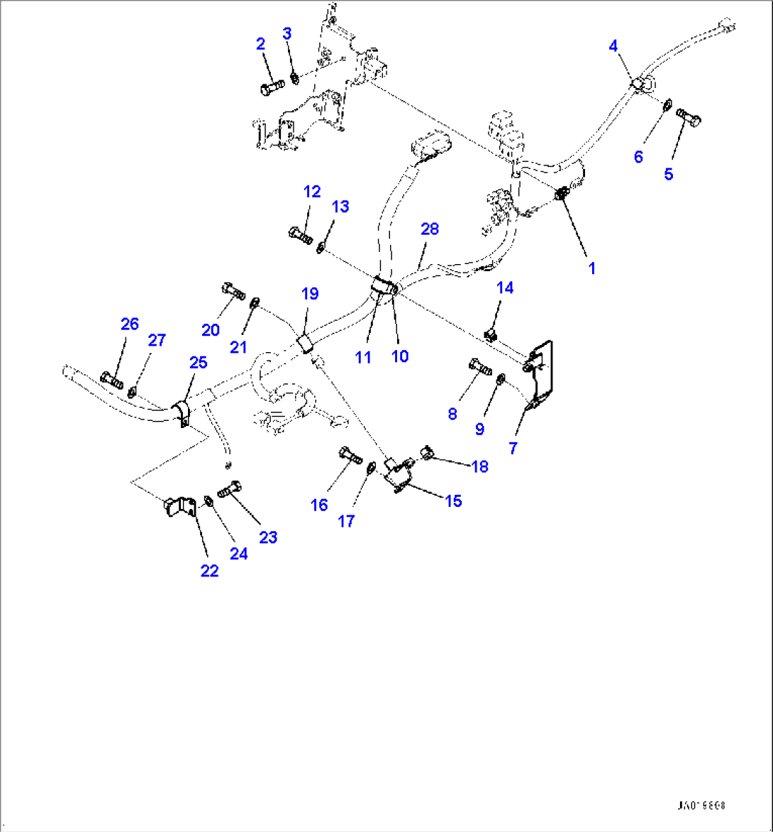 Electric Wiring Harness, Sensor and Wiring Harness Mounting (1/2) (#90023-)