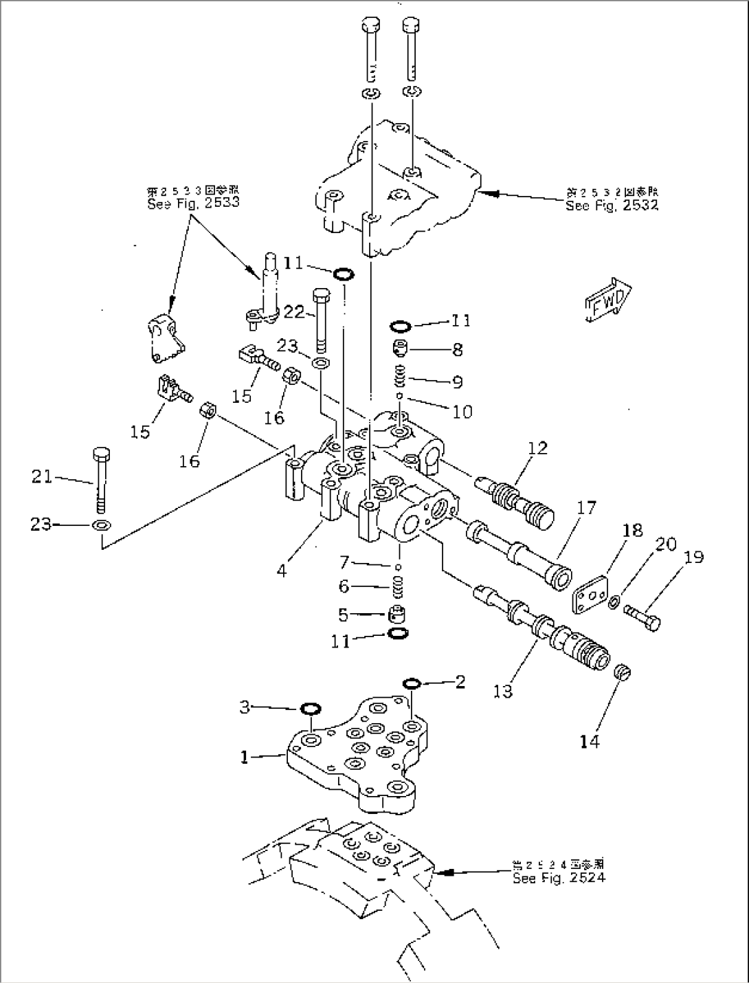TRANSMISSION VALVE (1/3) (NOISE SUPPRESSION SPEC. FOR EC)(#50001-(1059))