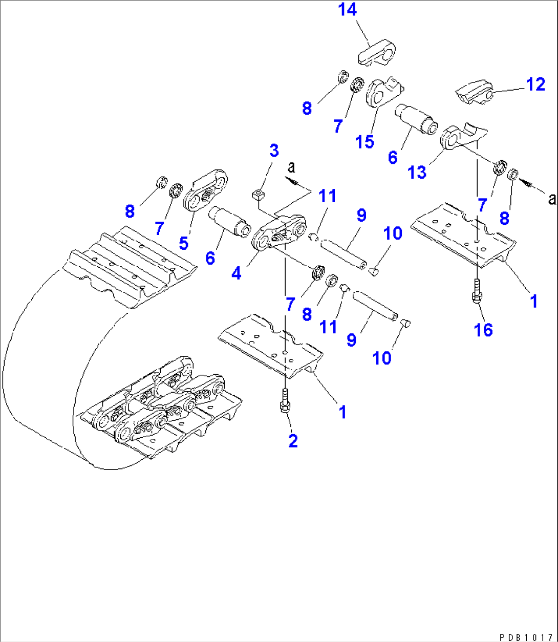 TRACK SHOE (LUBRICATE TYPE) (SINGLE GROUSER)