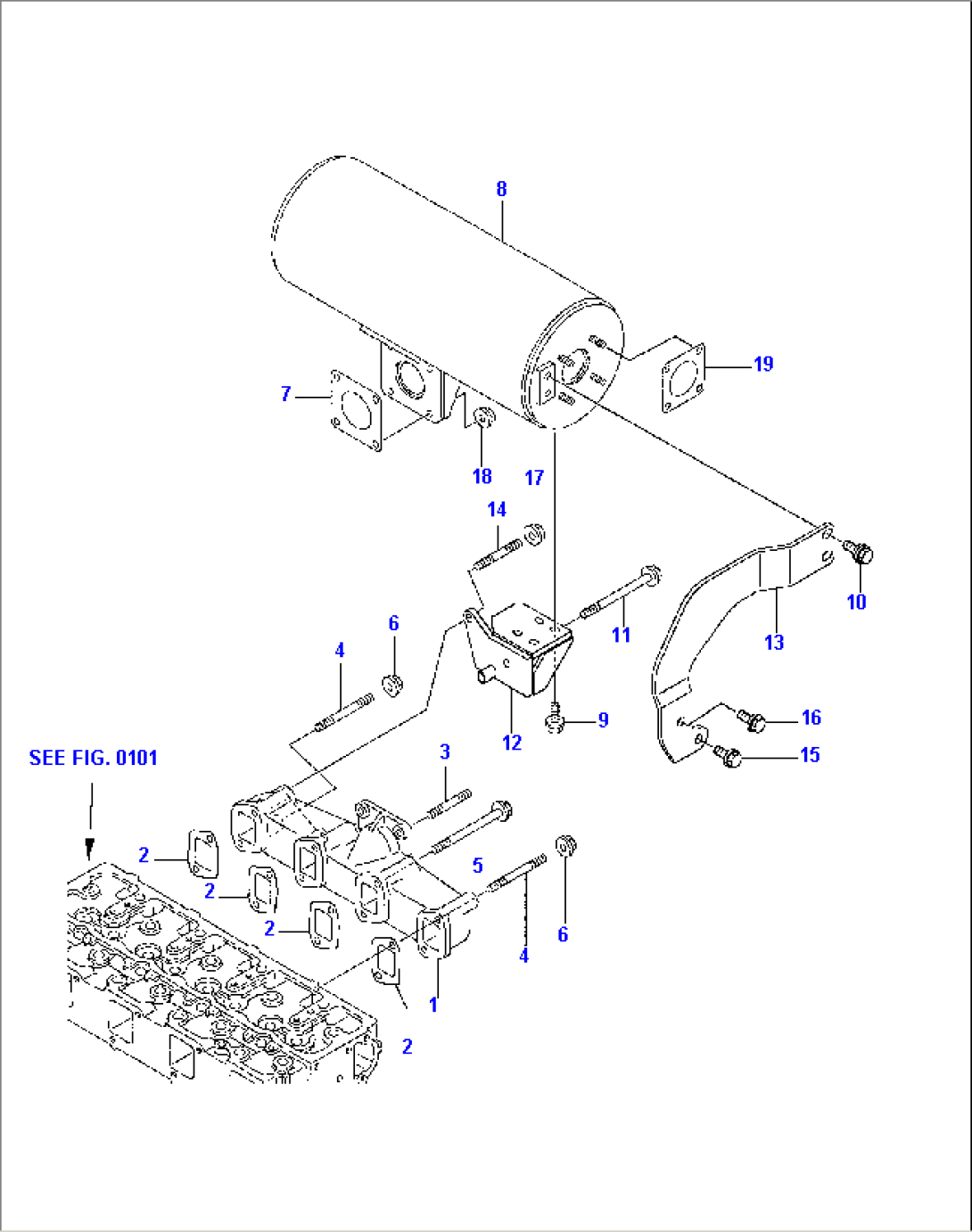 EXHAUST MANIFOLD AND SILENCER