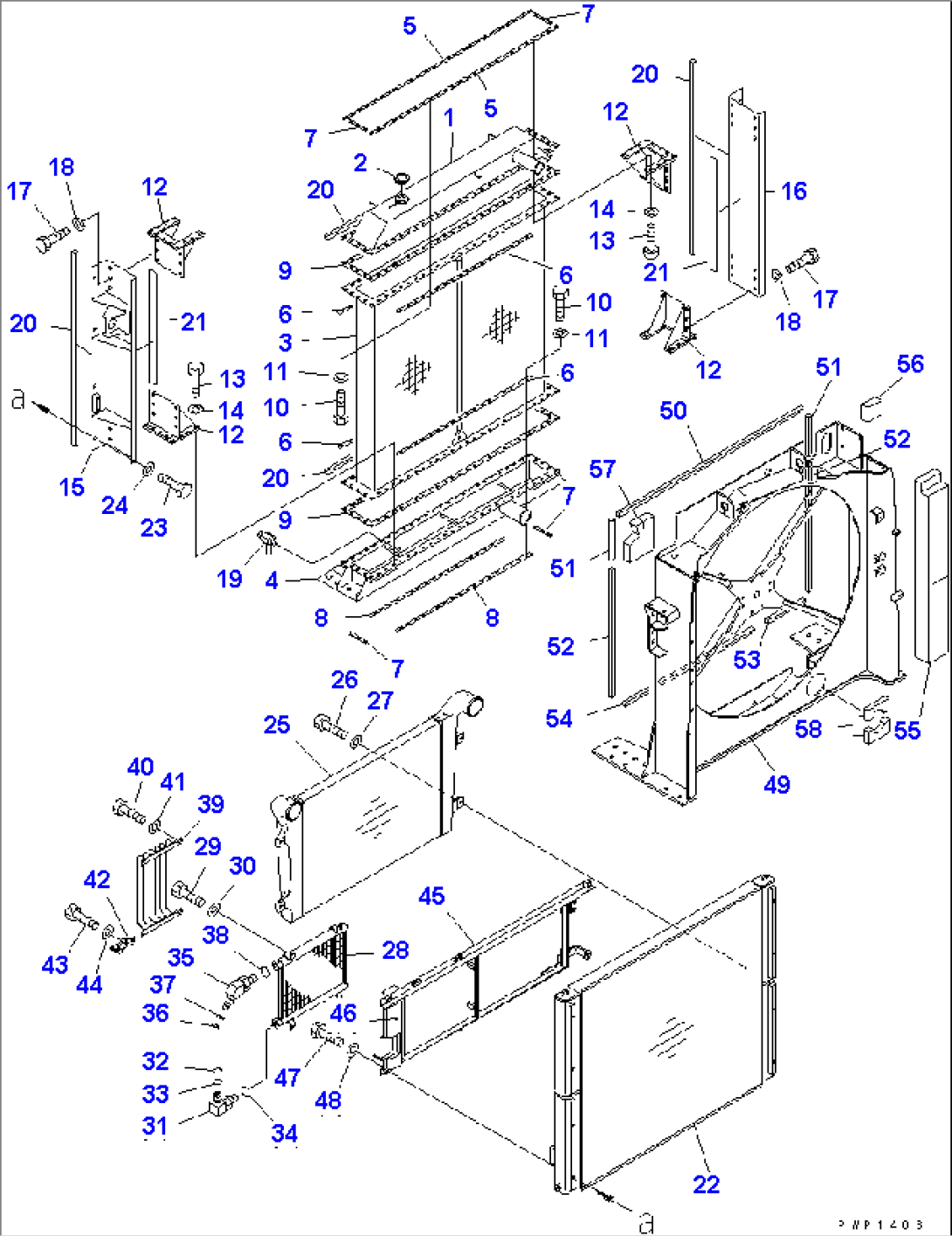 COOLING (RADIATOR AND GUARD)(#K32001-)