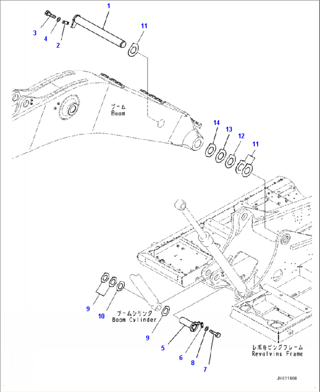 J1310-001001 BOOM FOOT PIN
