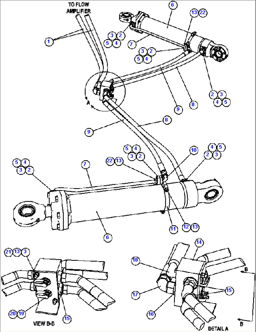 STEERING CYLINDER PIPING