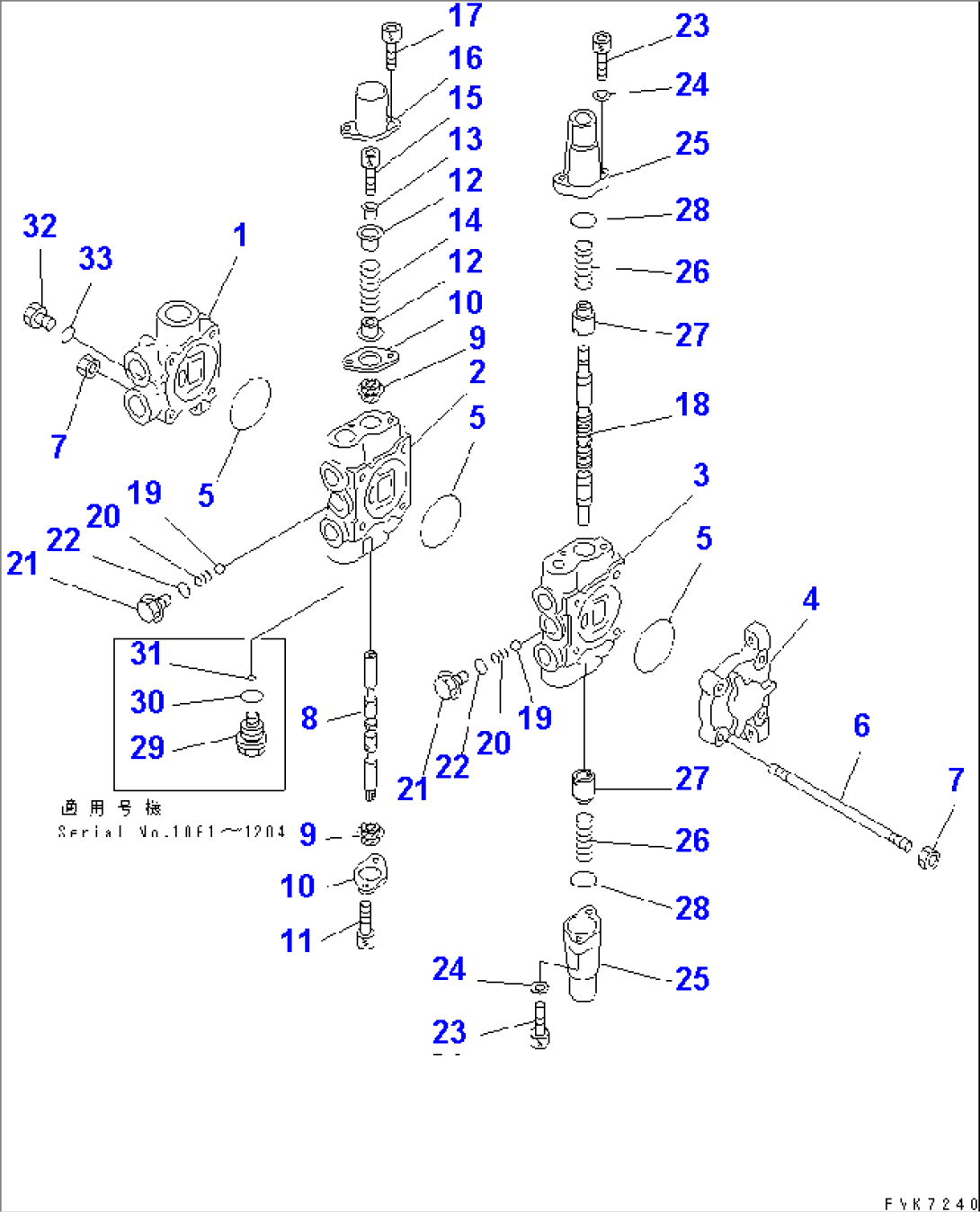 CONTROL VALVE (2-SPOOL) (1/2)