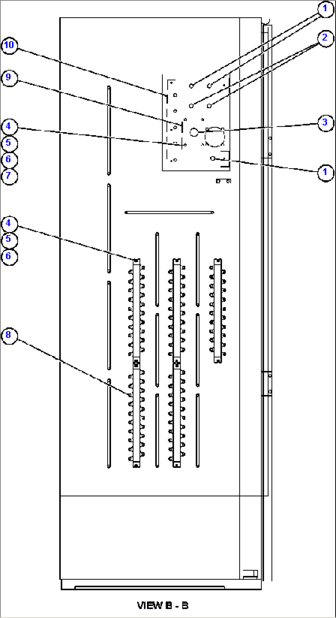 CONTROL CABINET (RIGHT INSIDE WALL)