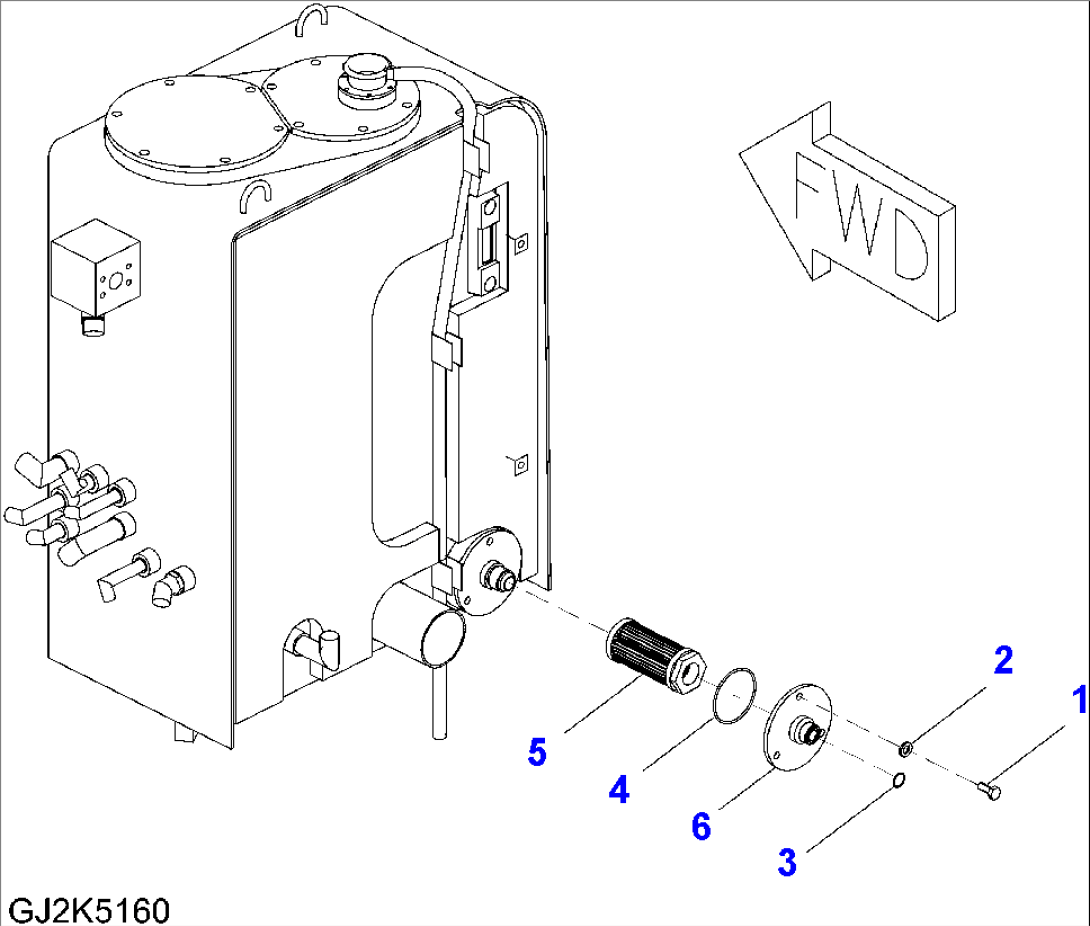 STEERING LINE (UPPER) (HYDRAULIC TANK ELBOW) (FOR ITALY)